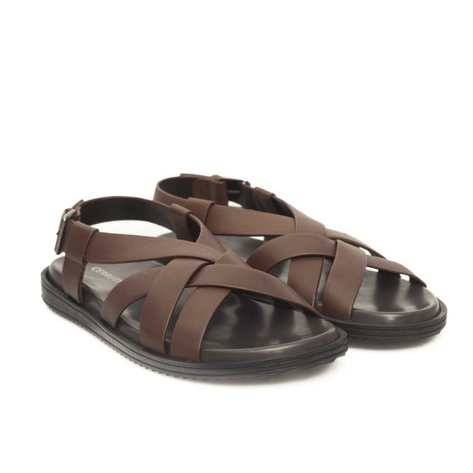 Мъжки сандали Cerruti 1881 Brown Cowhide Men Sandal Lateral View
