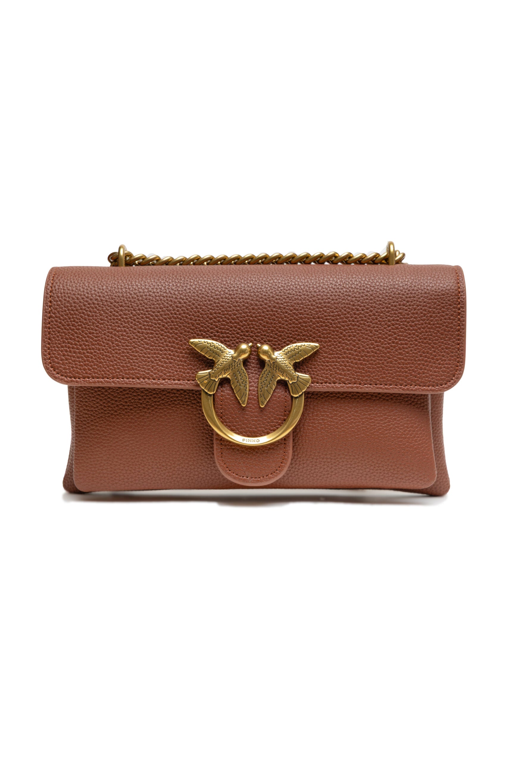 Дамска чанта Mini Love Soft crossbody bag PINKO Brown 104528 A29Q L48Q front  view