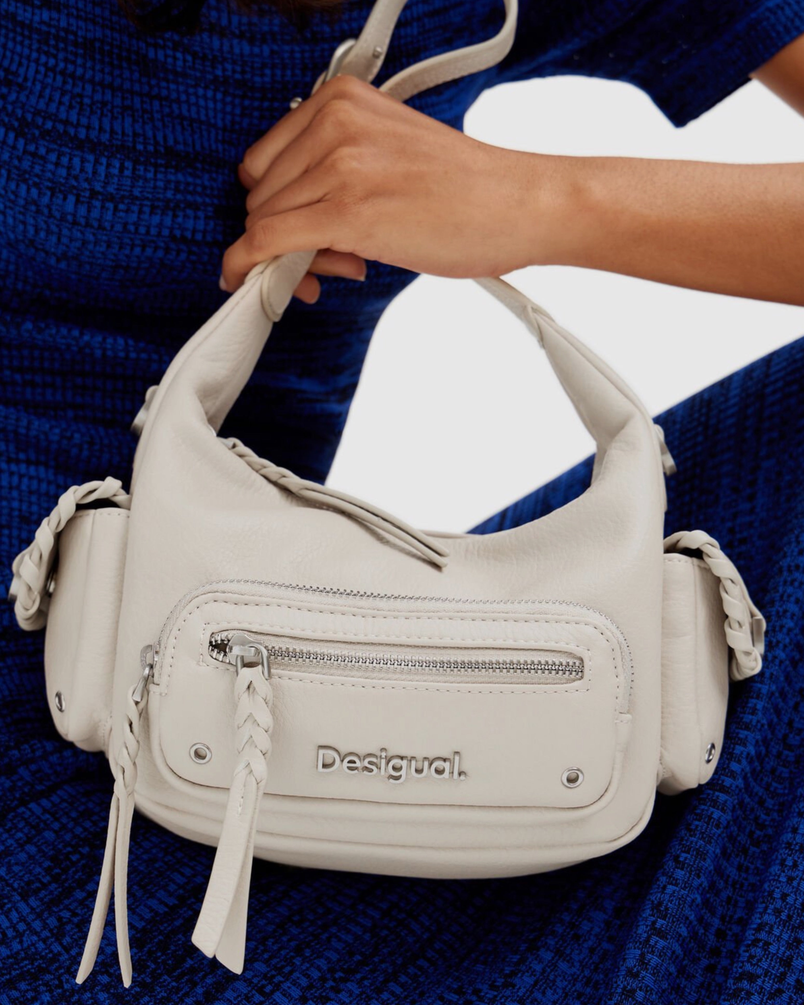 Дамска чанта Women’s shoulder bag Desigual 24SAXP32 1001U White