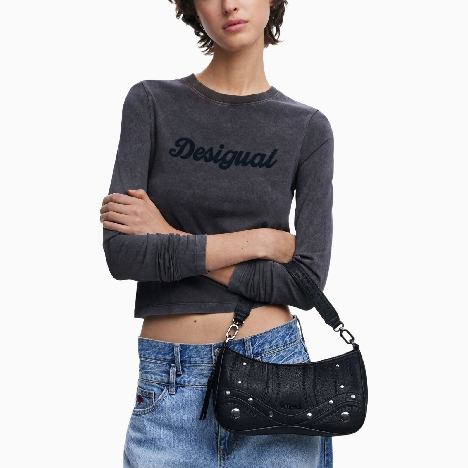 Дамска черна чанта Desigual Handbag 
25WAXPA9 Hand View