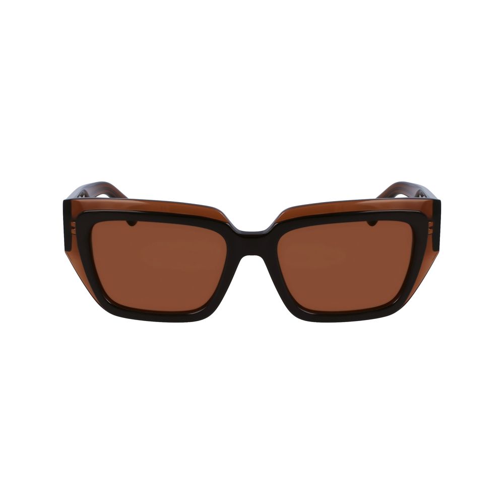 Ferragamo Brown Acetate Sunglasses