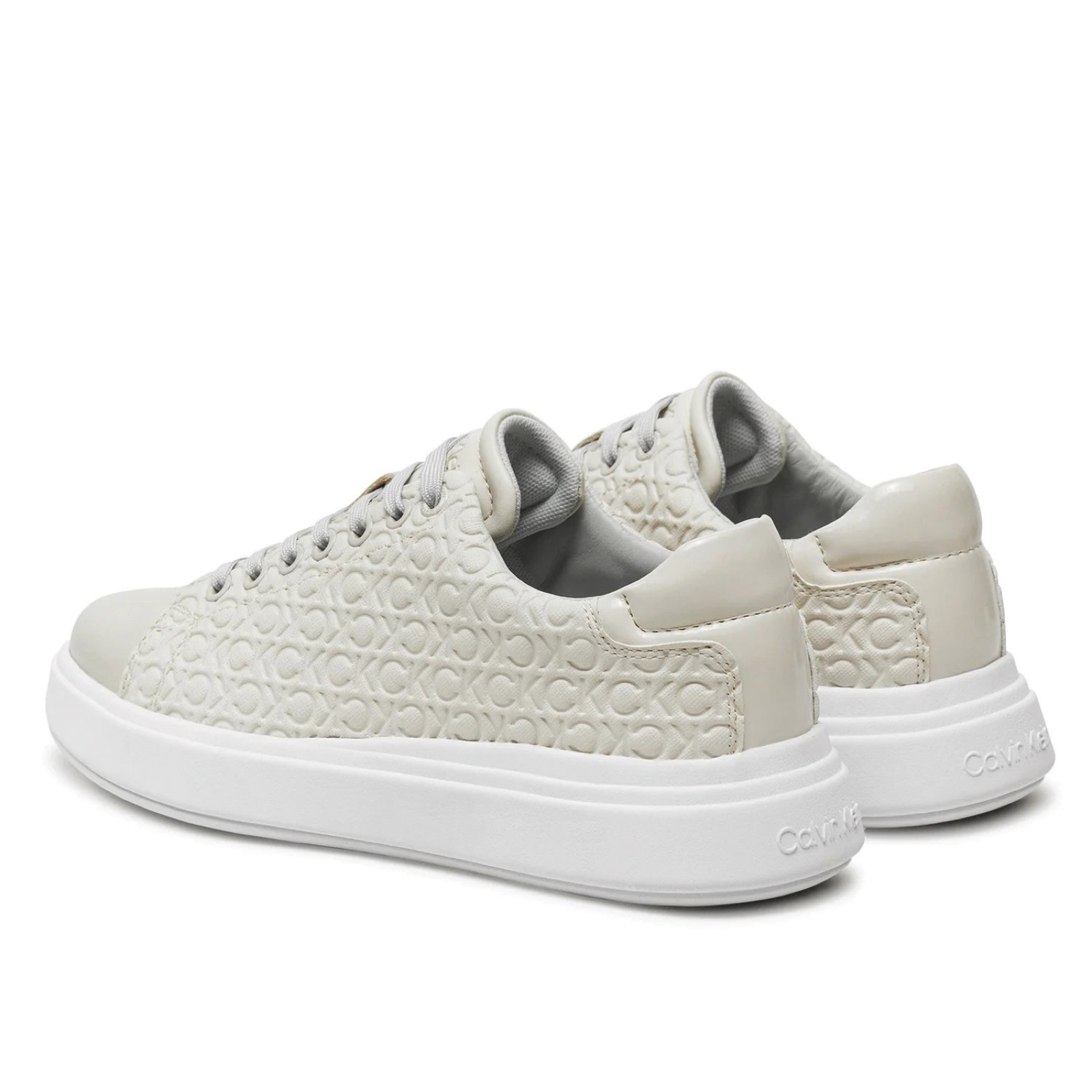 Дамски кецове Calvin Klein Cupsole Lace Up Saff Mono HW0HW02103 Medial View