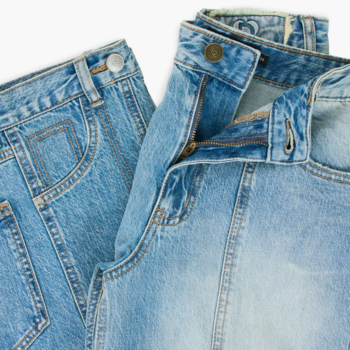 Дамски дънки Desigual women’s jeans 26WWDD17 5053 Close-up 