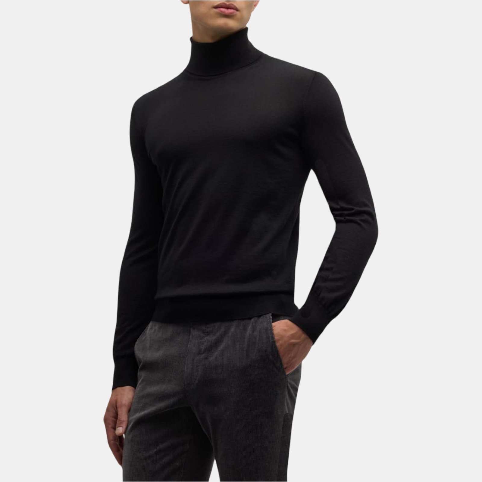 ZEGNA Cashmere Turtleneck Men Sweater Front View