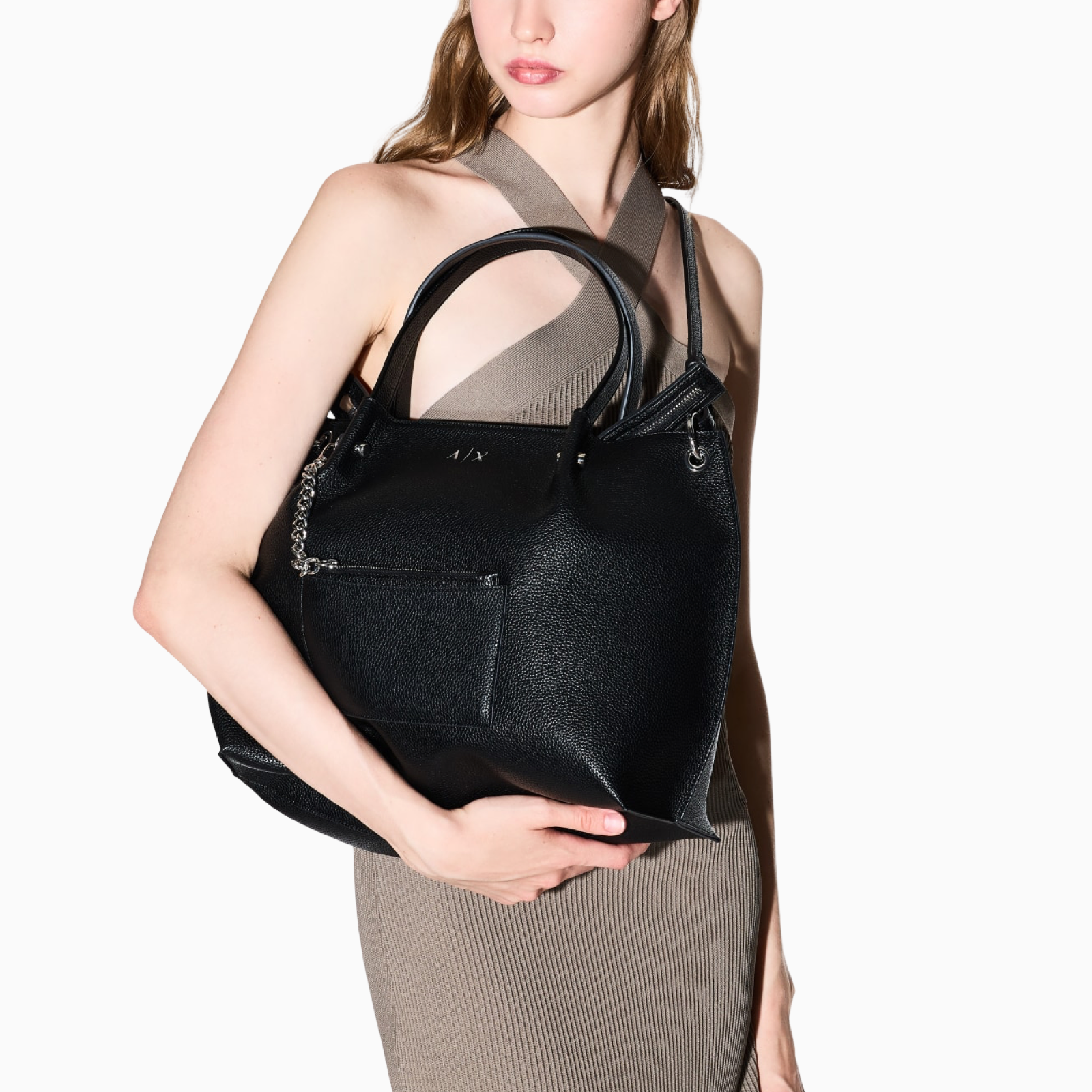 Дамска чанта Armani Exchange Shopper Bag With Clutch Wallet XW001211 AF15625 UC001 Model View