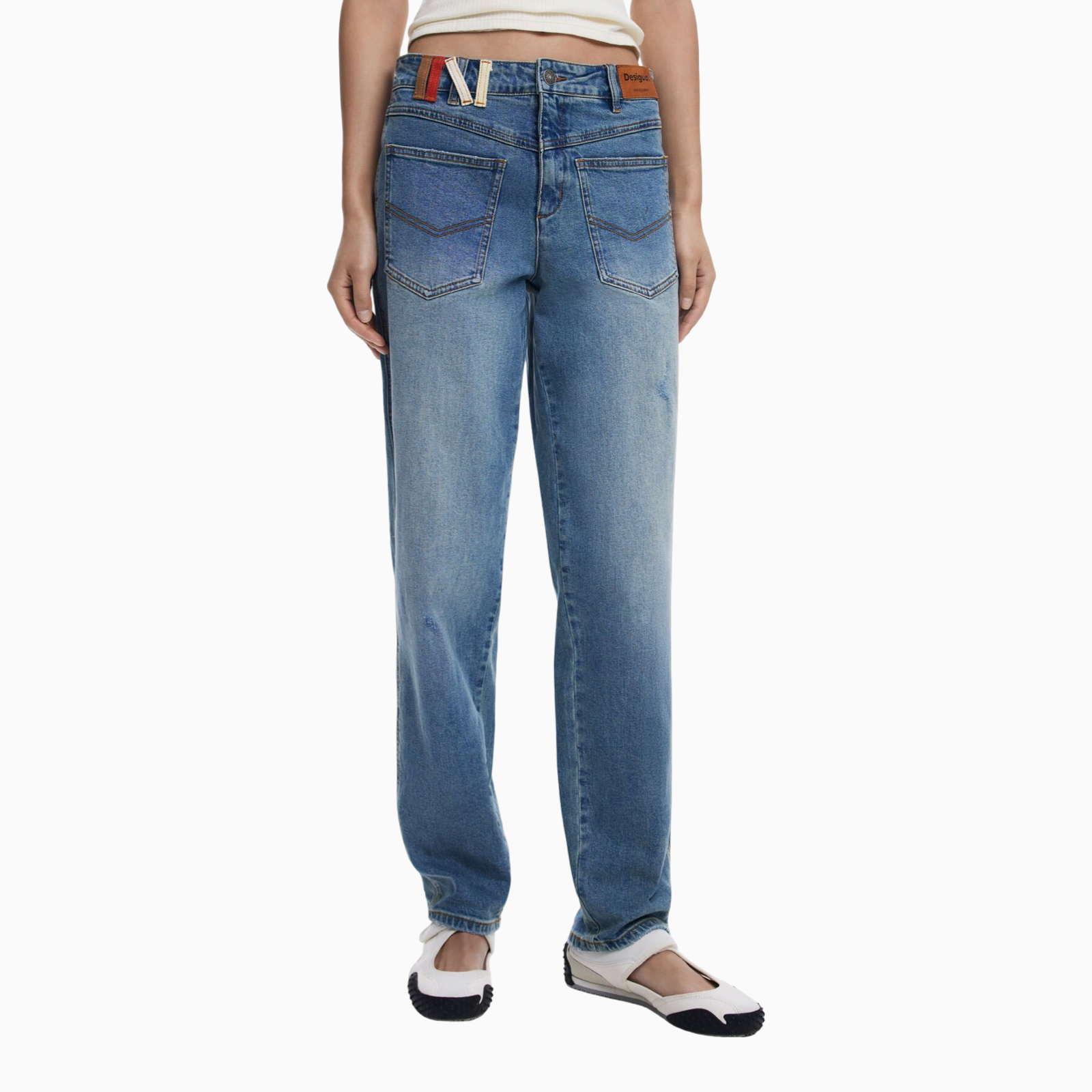 Дамски дънки Desigual Jeans 25WWDD01 Front View