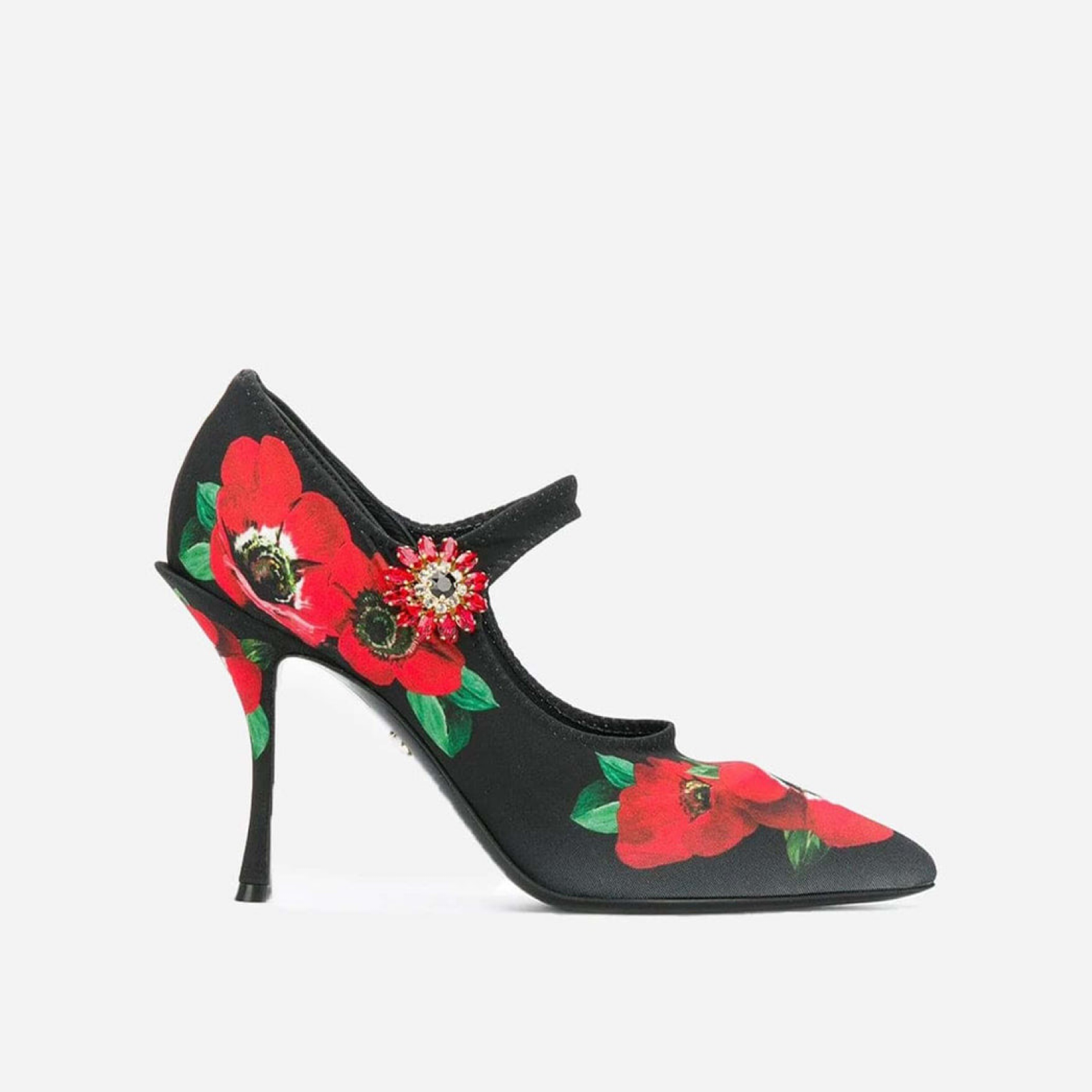 Дамски токчета Dolce & Gabbana Floral Mary Janes Pumps Lateral View