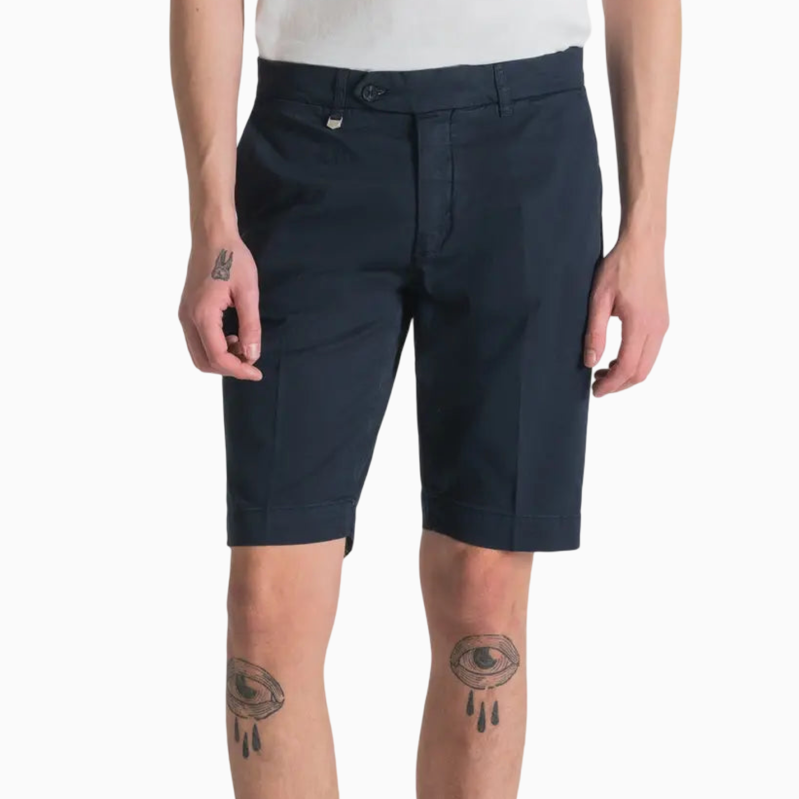 Мъжки сини къси панталони Antony Morato MMSH00141-FA800185 Front View