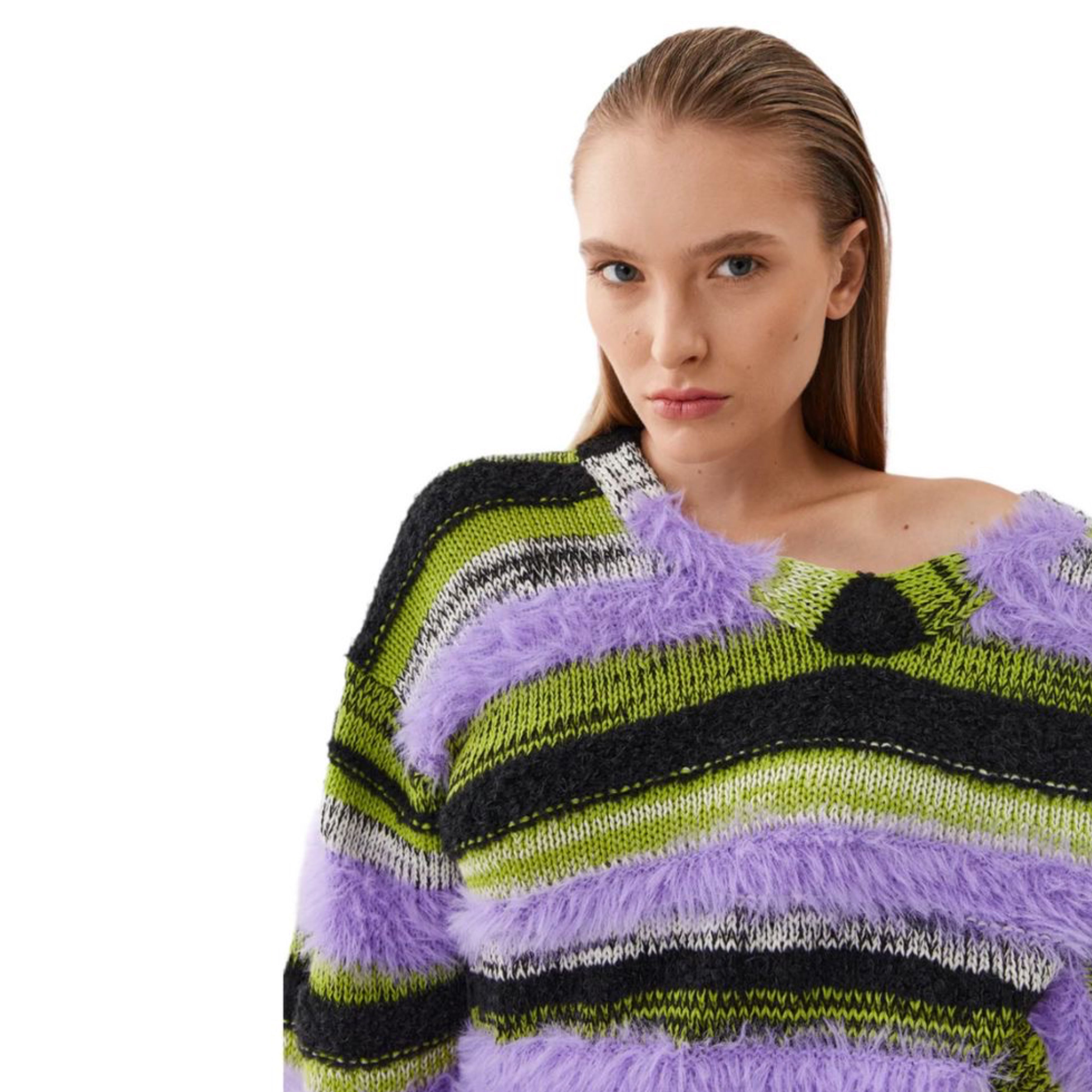 Дамски пуловер Women’s marabou sweater Pinko 9BYX SWD050 MLC