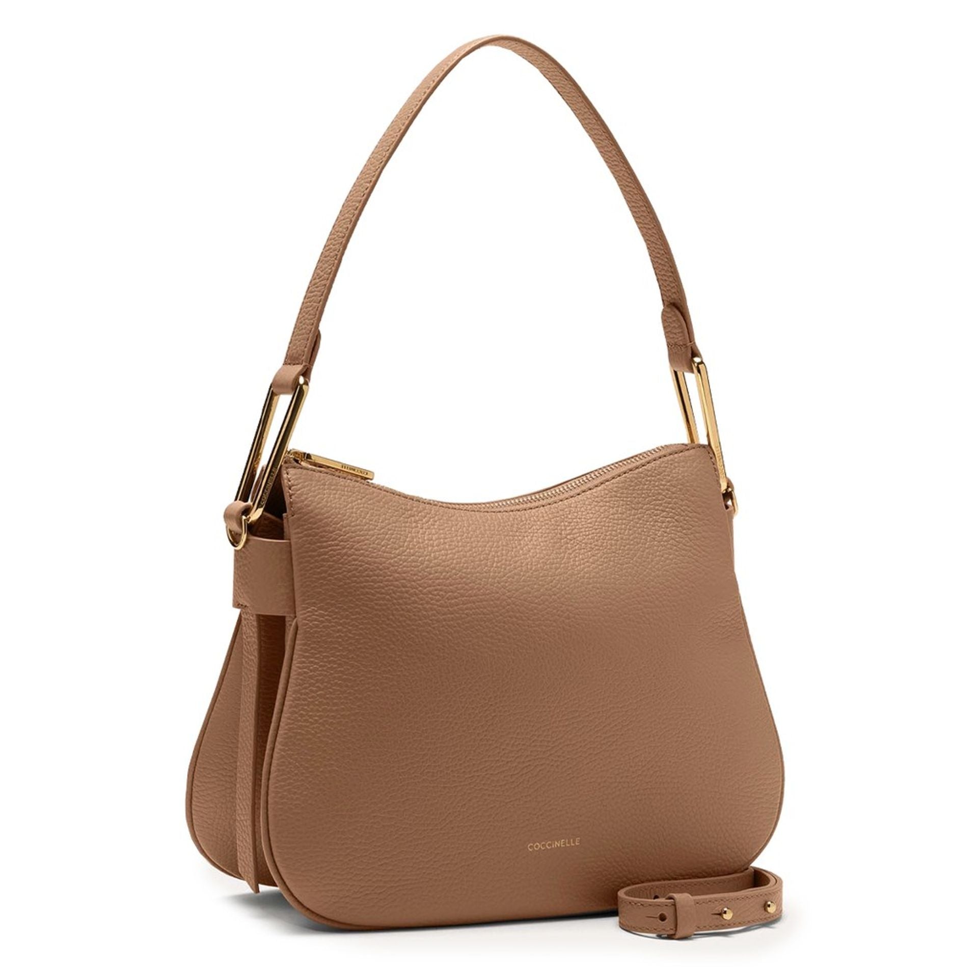 Дамска чанта Women’s shoulder bag Coccinelle E1PQR130201 N71 Brown angled view