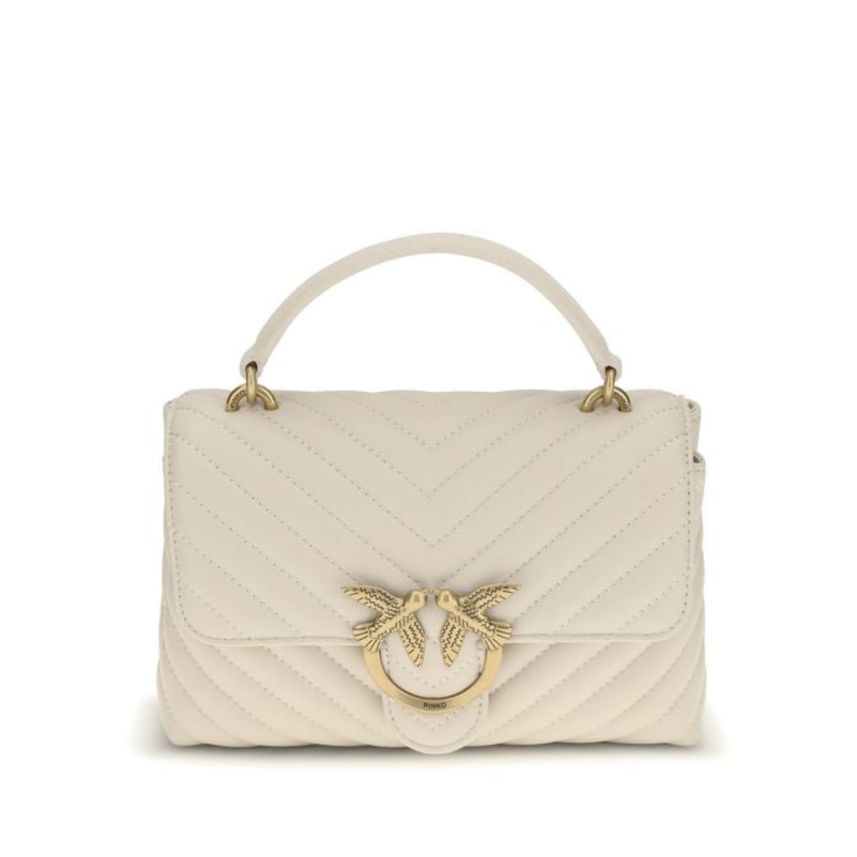 Дамска чанта Women’s handbag Pinko Mini Lady Love Bag Puff 100044A0GKZ14Q  White front view