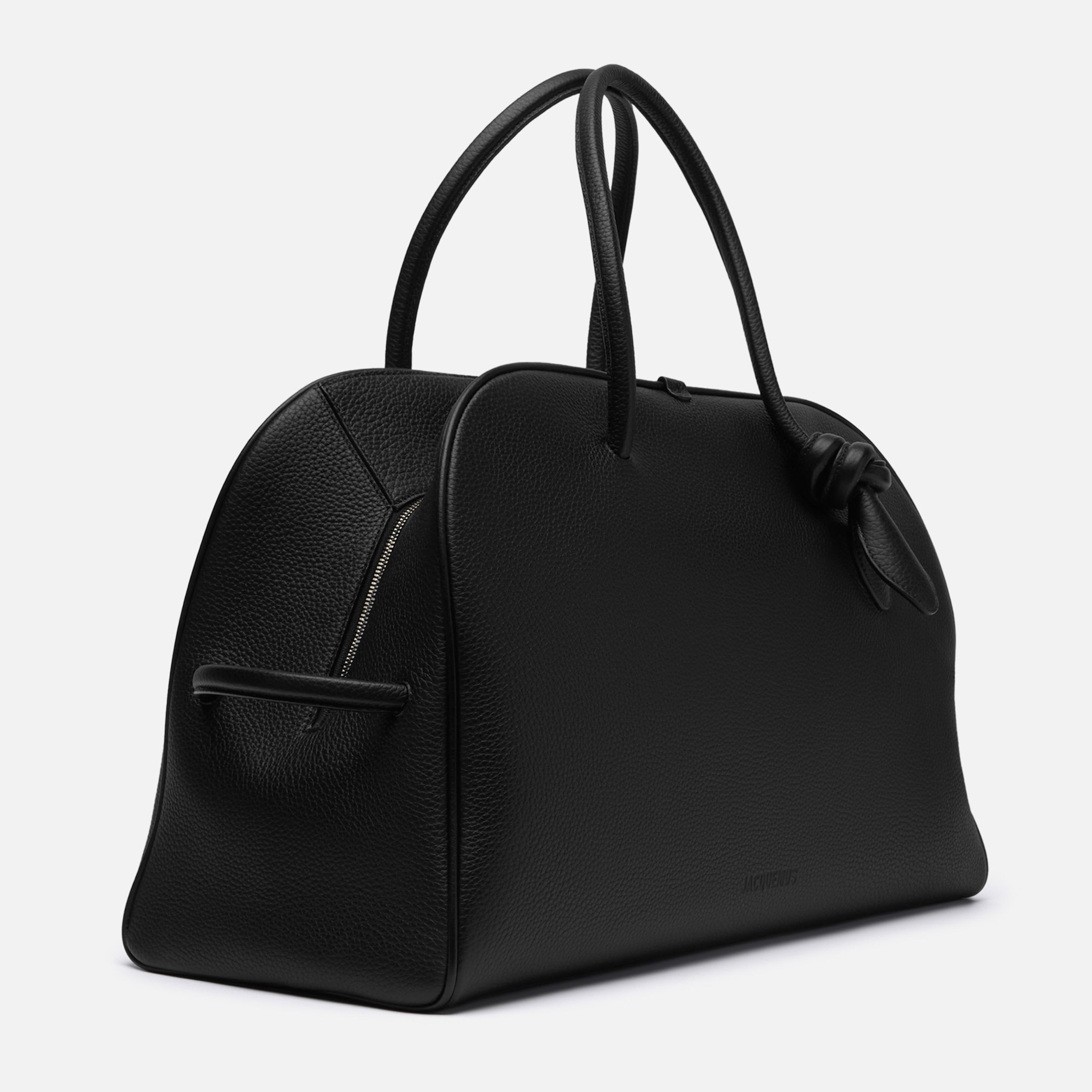 Пътна чанта Travel bag Jacquemus Le Grand Tourisme BAU00427AC03A03990 Black angled view