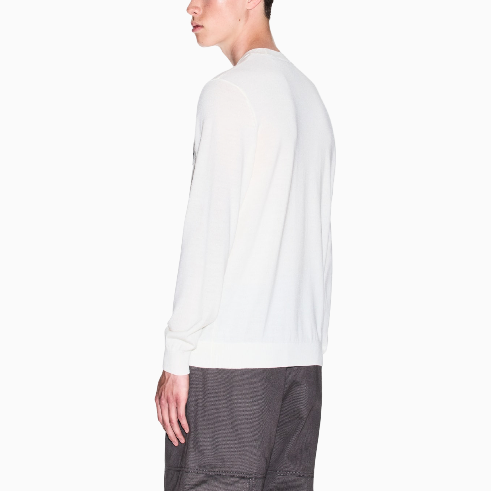 Мъжки бял пуловер Armani Exchange Men Sweater XM001329 AF11982 U0009 Back View