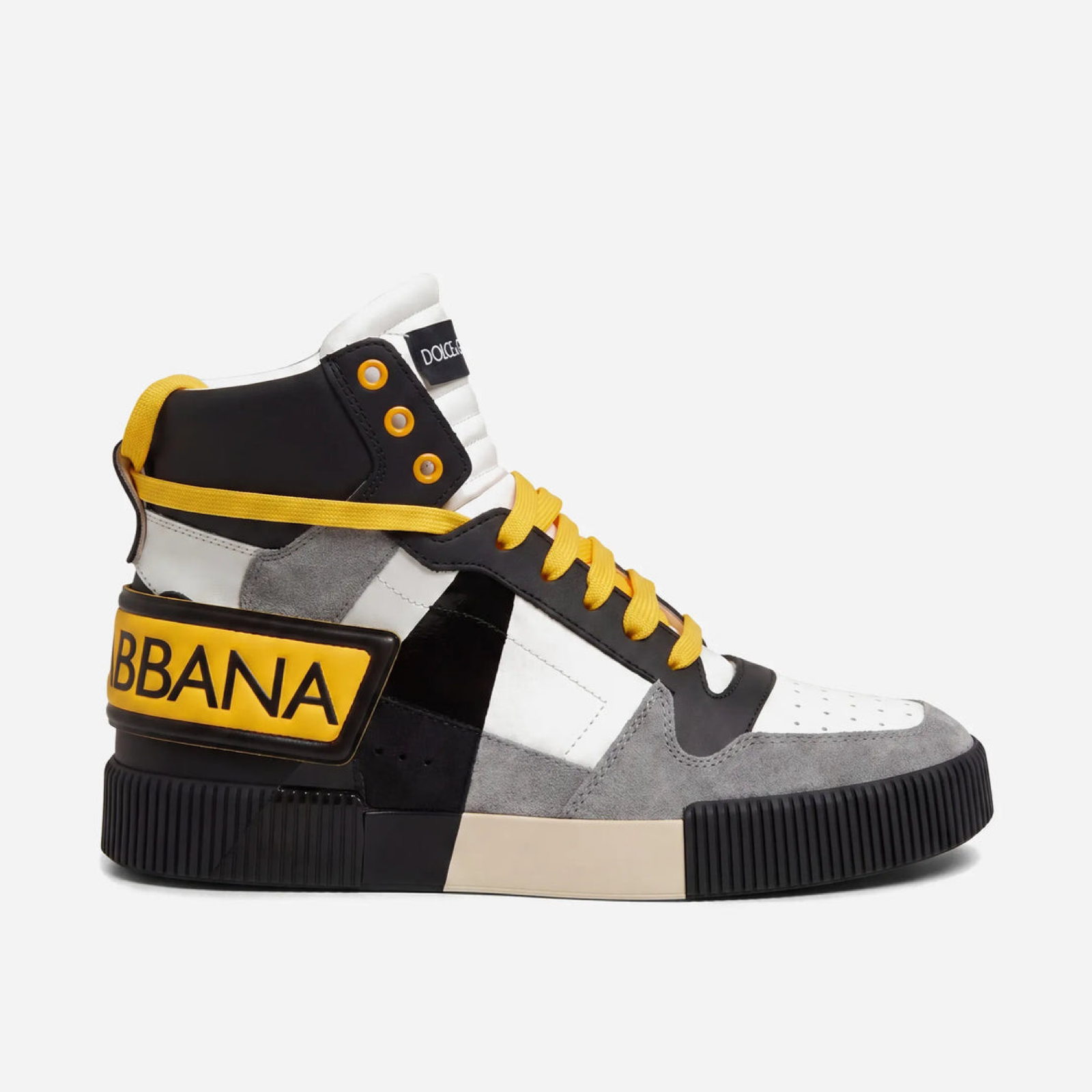 Dolce & Gabbana Milano 1984 Men High Top Sneakers Lateral View