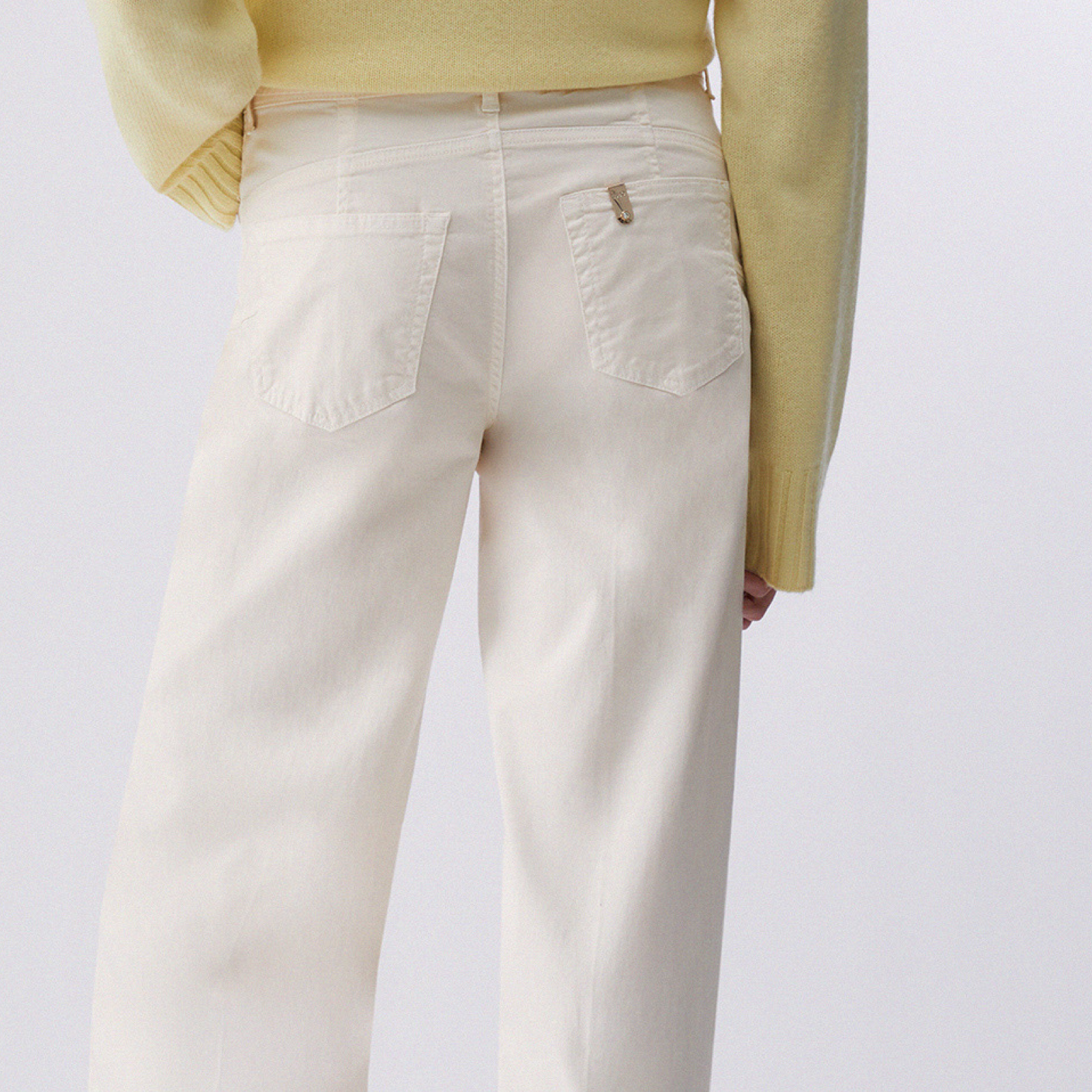 Дамски бял панталон Liu Jo Women Trousers WA6274 T9257 X0760 Back View