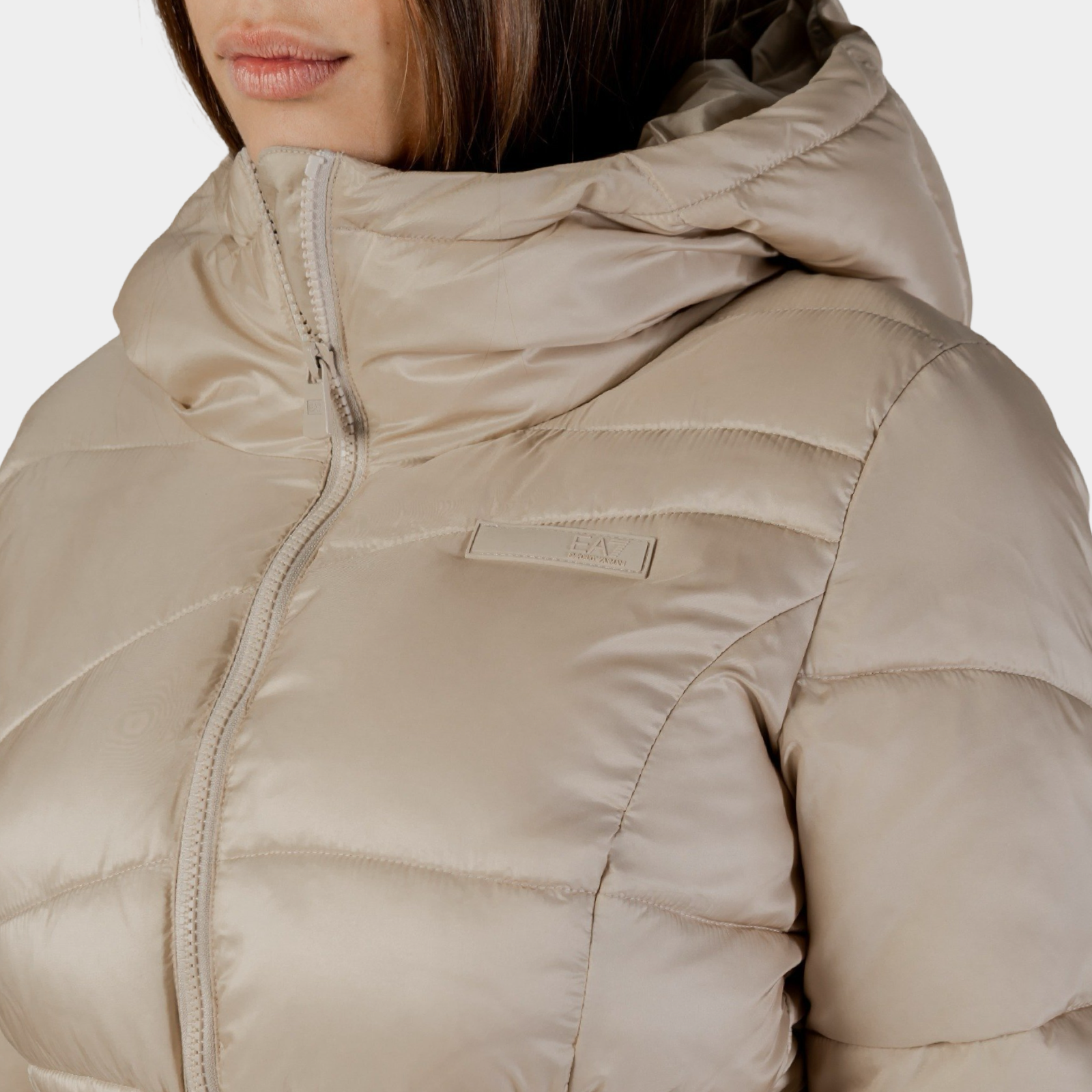 Дамско бежово яке Ea7 Emporio Armani Women Jacket 7W000661 AF16413 Close-Up