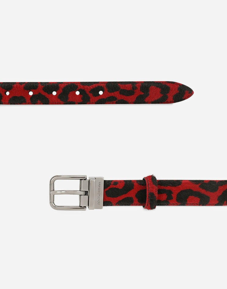 Мъжки колан Men’s luxury belt DOLCE & GABBANA BC4337A Q854 Red Black 
