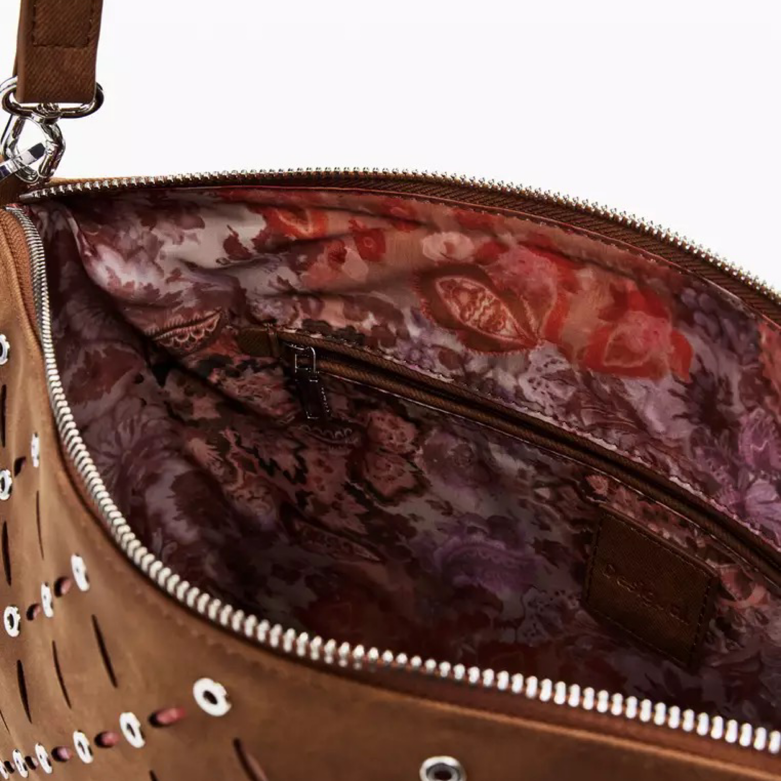 Дамска кафява чанта Desigual Women Shoulder Bag 25WAXPB5 Inside View
