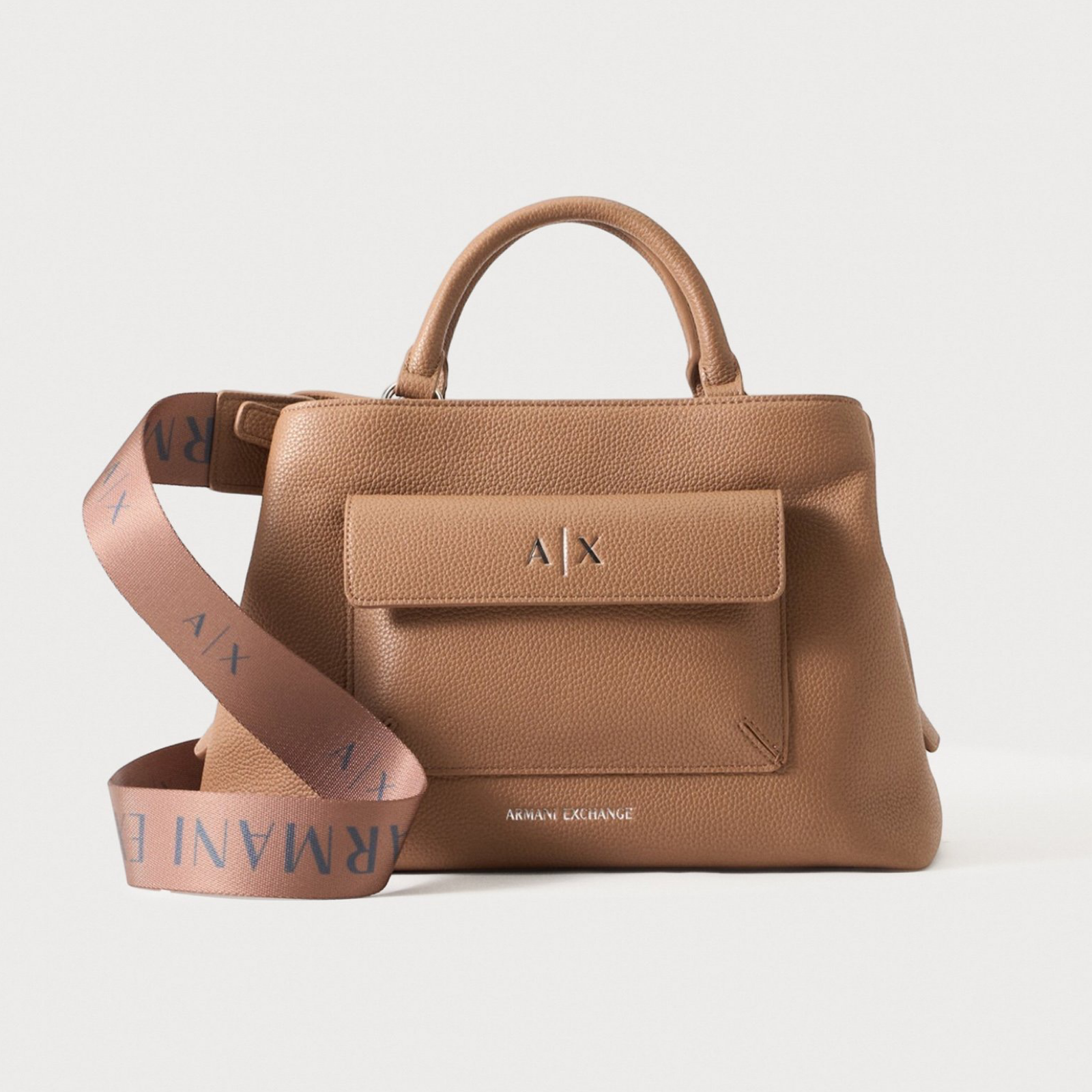 Дамска кафява чанта Armani Exchange Women Handbag XW001545 AF17019 U6186 Front View