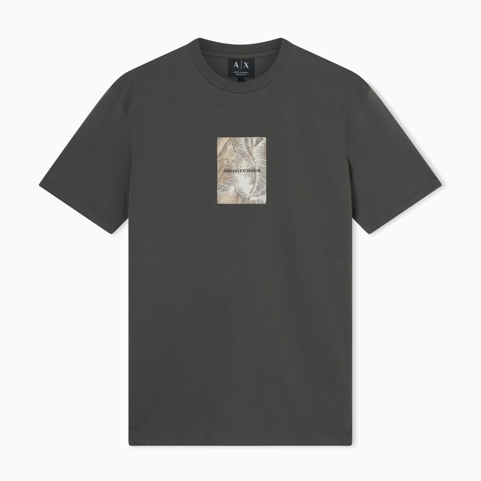 Мъжка зелена тениска Armani Exchange Men T-shirt XM002501 AF10356 Front View