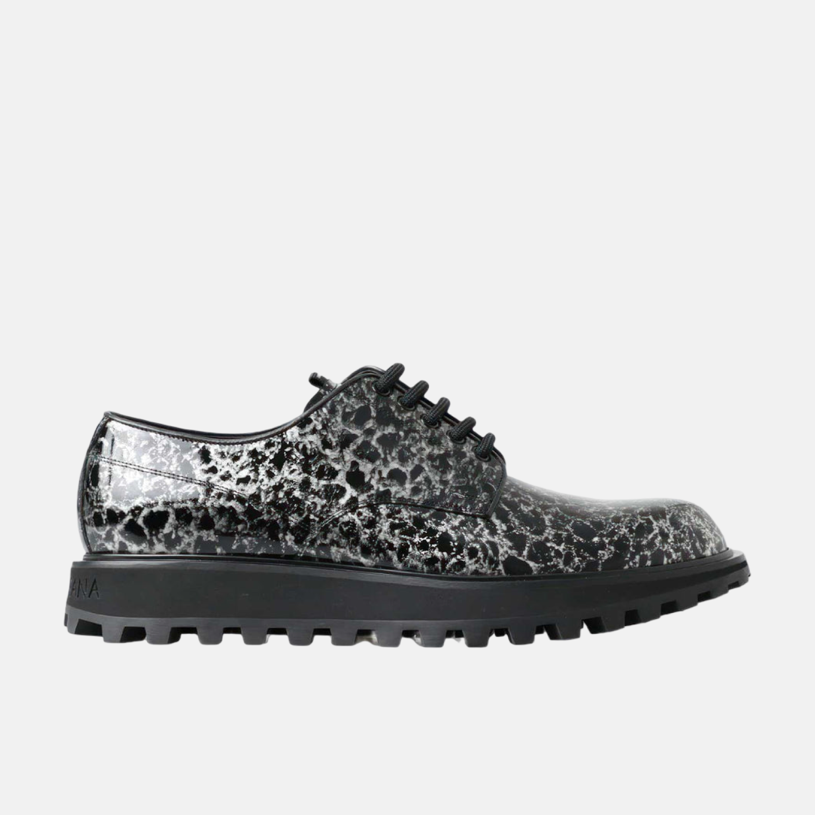 Dolce & Gabbana Two-Tone Men Derby Shoes Lateral View