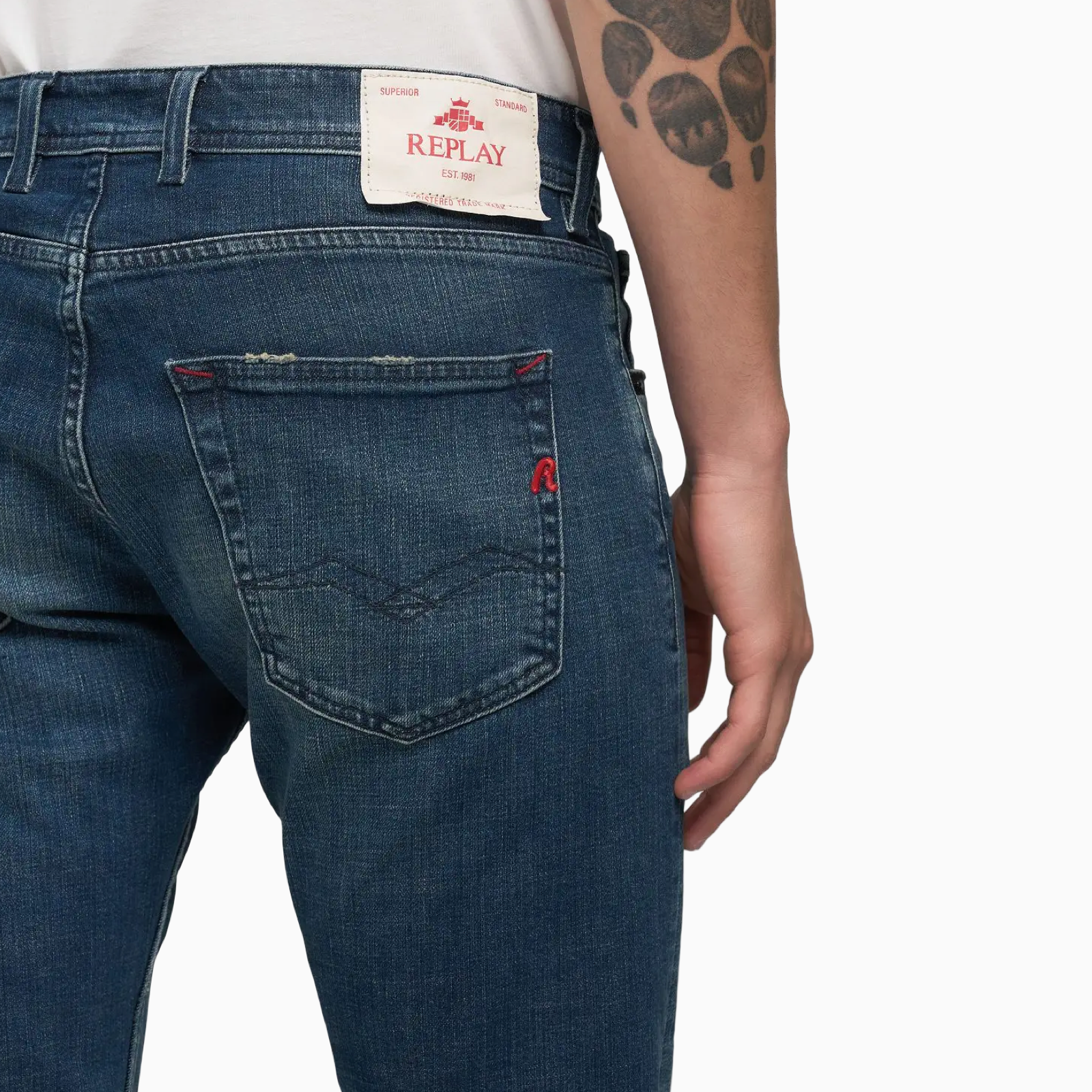 Мъжки дънки Replay Men Jeans MA972.000.619 936 Back View