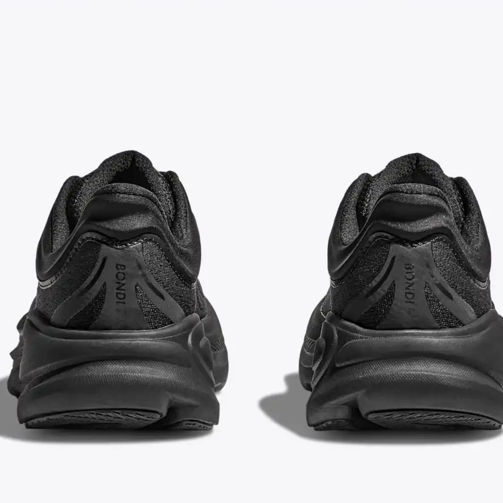 Мъжки маратонки HOKA Bondi 9 BBL Black 1162011 Heel View