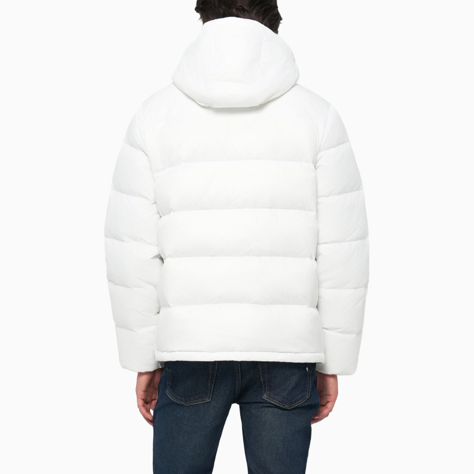 Мъжко бяло зимно яке Calvin Klein Jeans LV04RC518G Back View