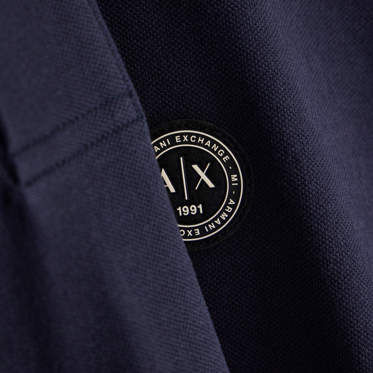 Мъжка поло блуза Armani Exchange Men Long Sleeve Polo XM003427 AF13026 UB101 Close-Up
