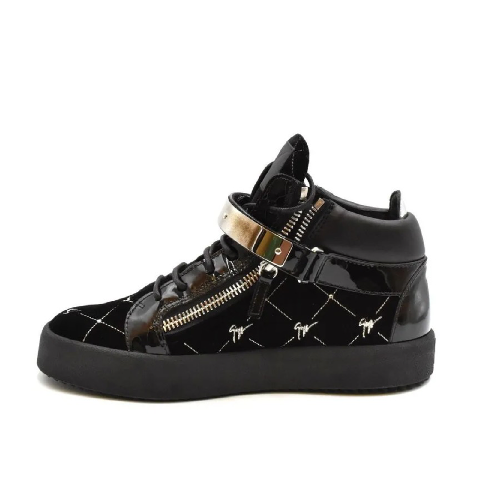 Giuseppe Zanotti Women High Top Sneakers RW80051 Medial View