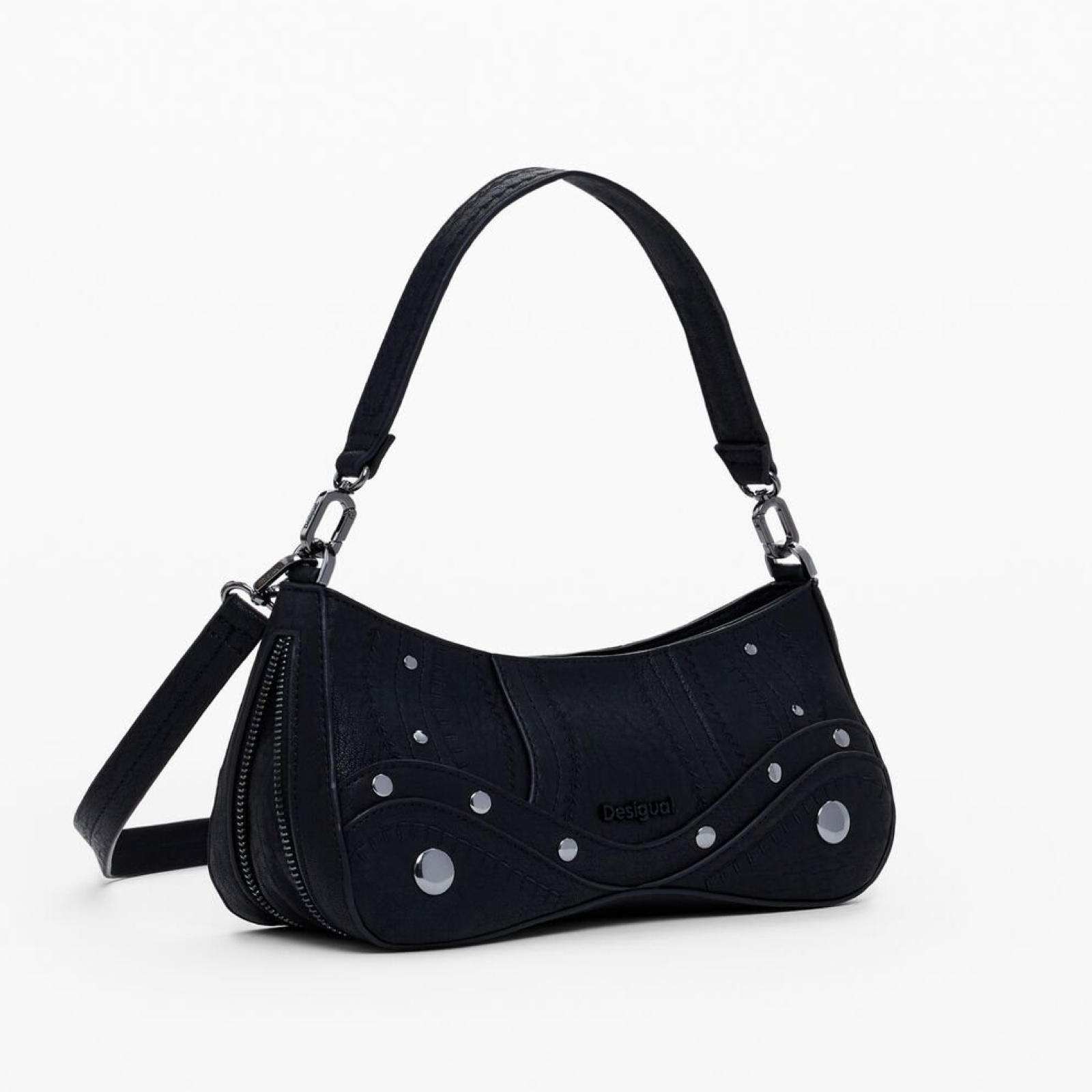 Дамска черна чанта Desigual Handbag 
25WAXPA9 Side View