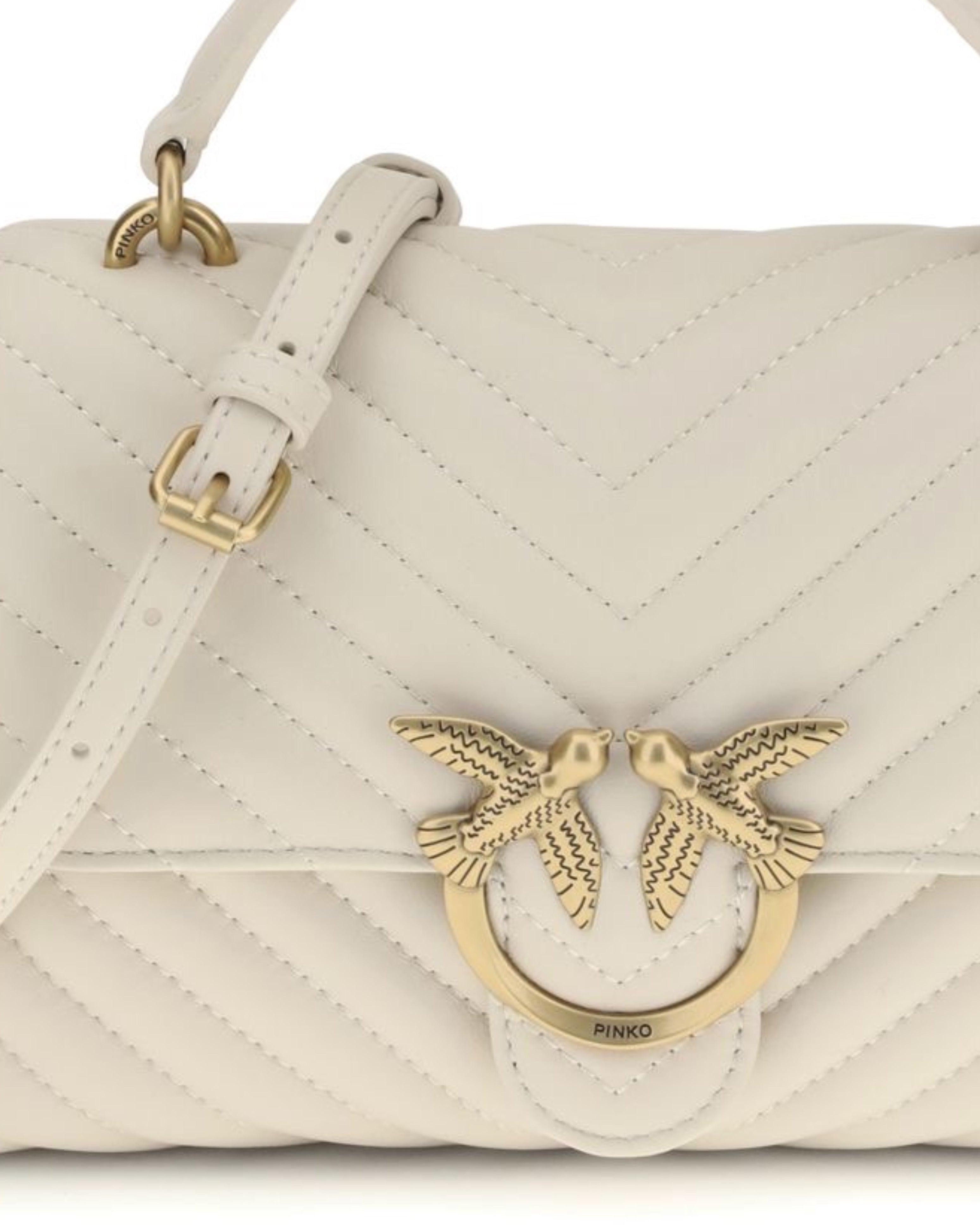 Дамска чанта Women’s handbag Pinko Mini Lady Love Bag Puff 100044A0GKZ14Q  White logo view