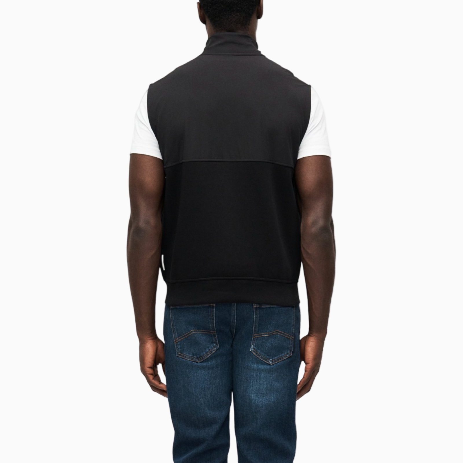 Мъжки черен елек Armani Exchange Men Gilet XM001565 AF10818 UC001 Back View