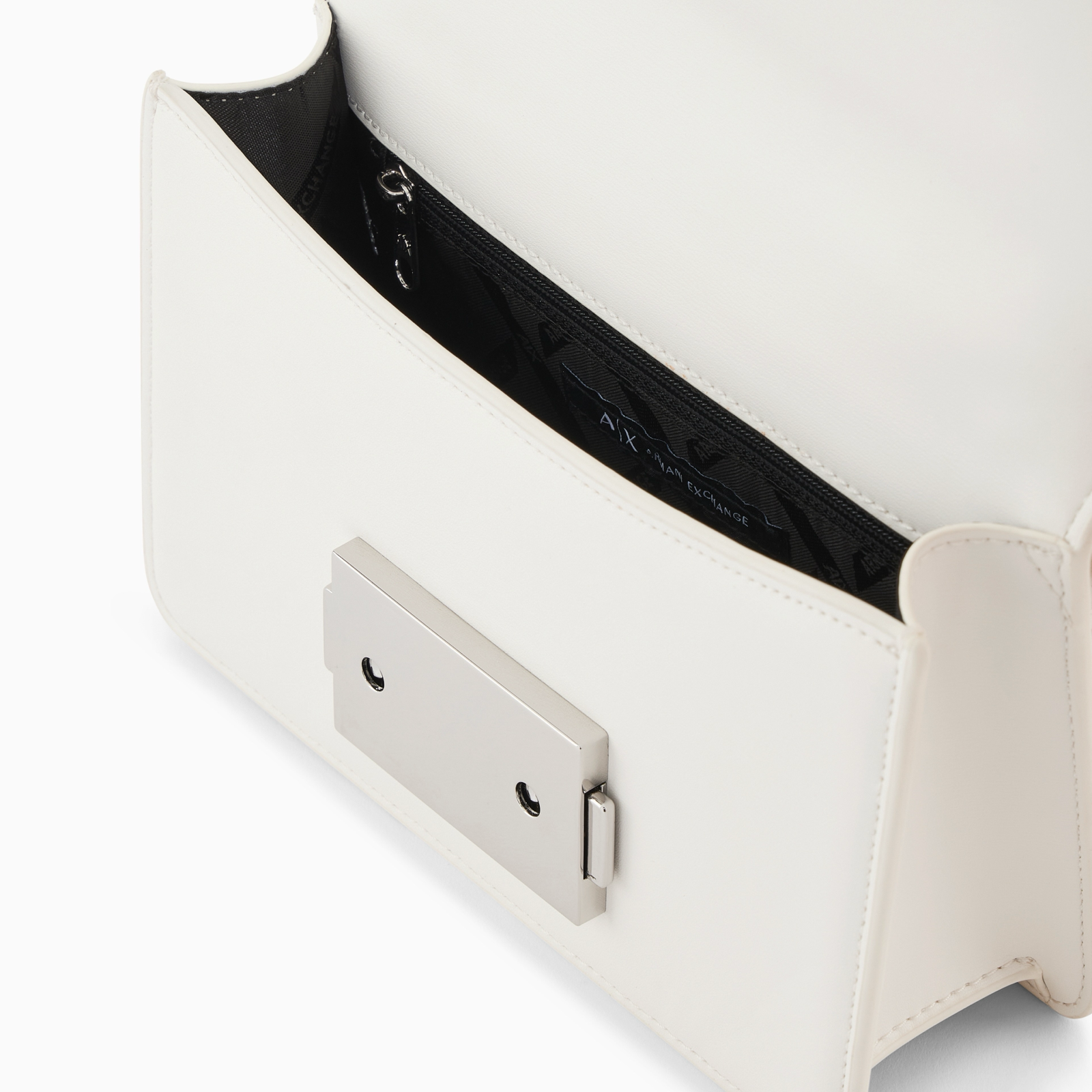 Дамска бяла чанта Armani Exchange Women Shoulder Bag XW000071 AF12039 U0011 Inside View