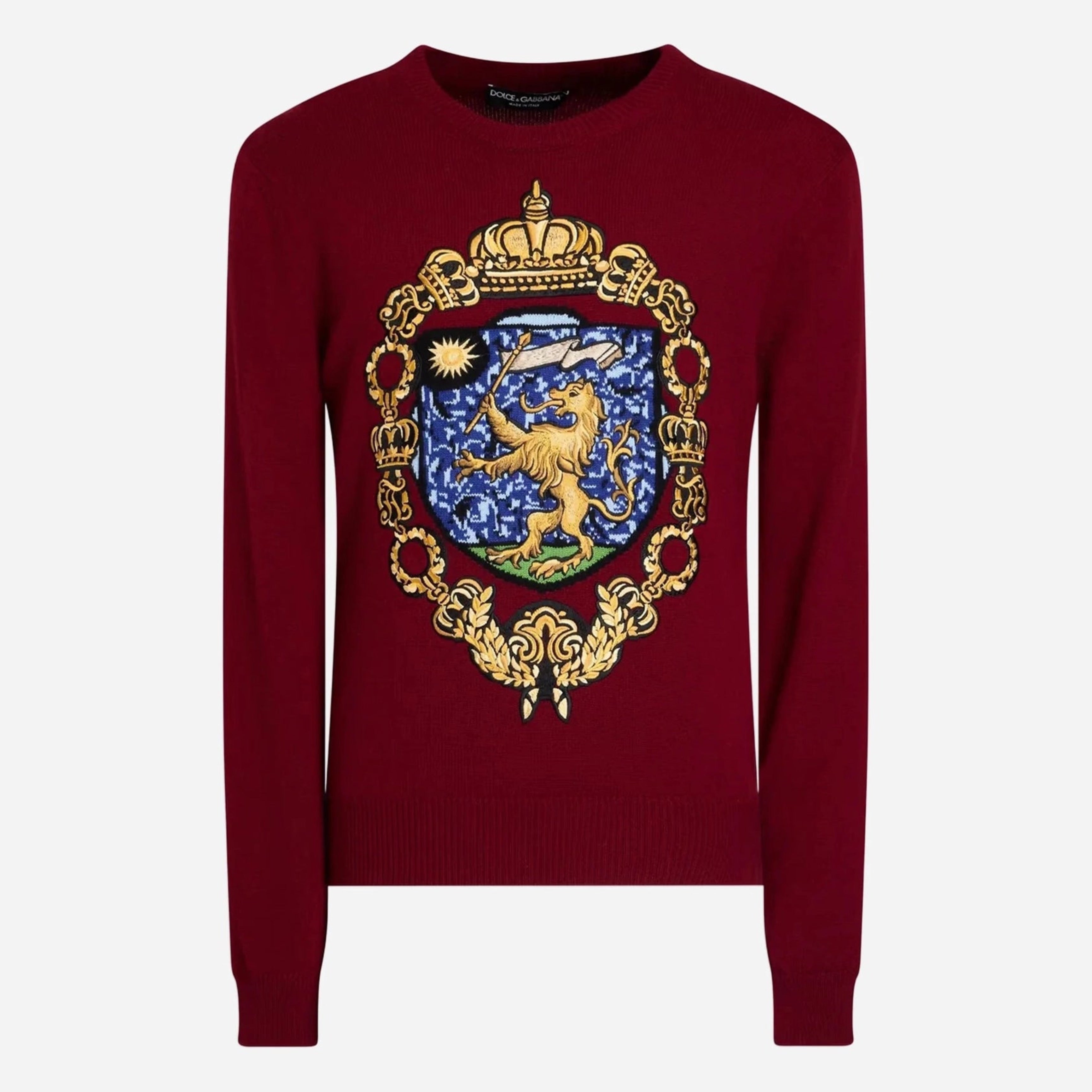 Мъжки пуловер Men’s luxury cashmere sweater DOLCE & GABBANA GX841Z JAWVA HH84C Burgundy