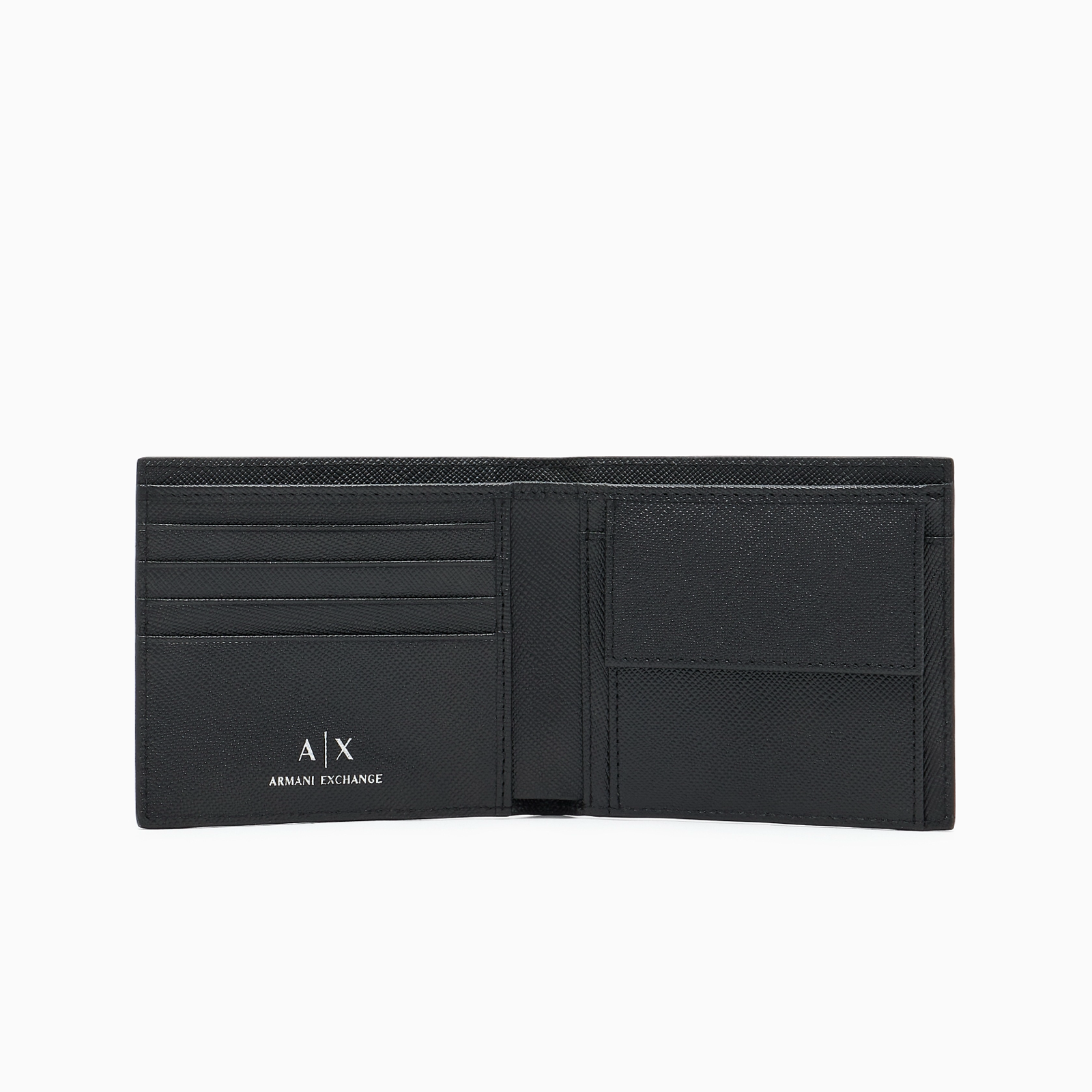 Мъжки подаръчен комплект портфейл и ключодържател Armani Exchange Men Gift Box XM001275 AF12702 UC001 Inside View