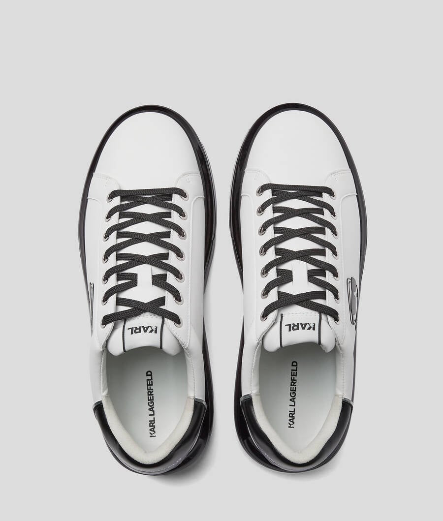 Мъжки кецове в бяло Men’s sneakers Karl Lagerfeld IKON NFT KAPRI KL52630N101 White Top view