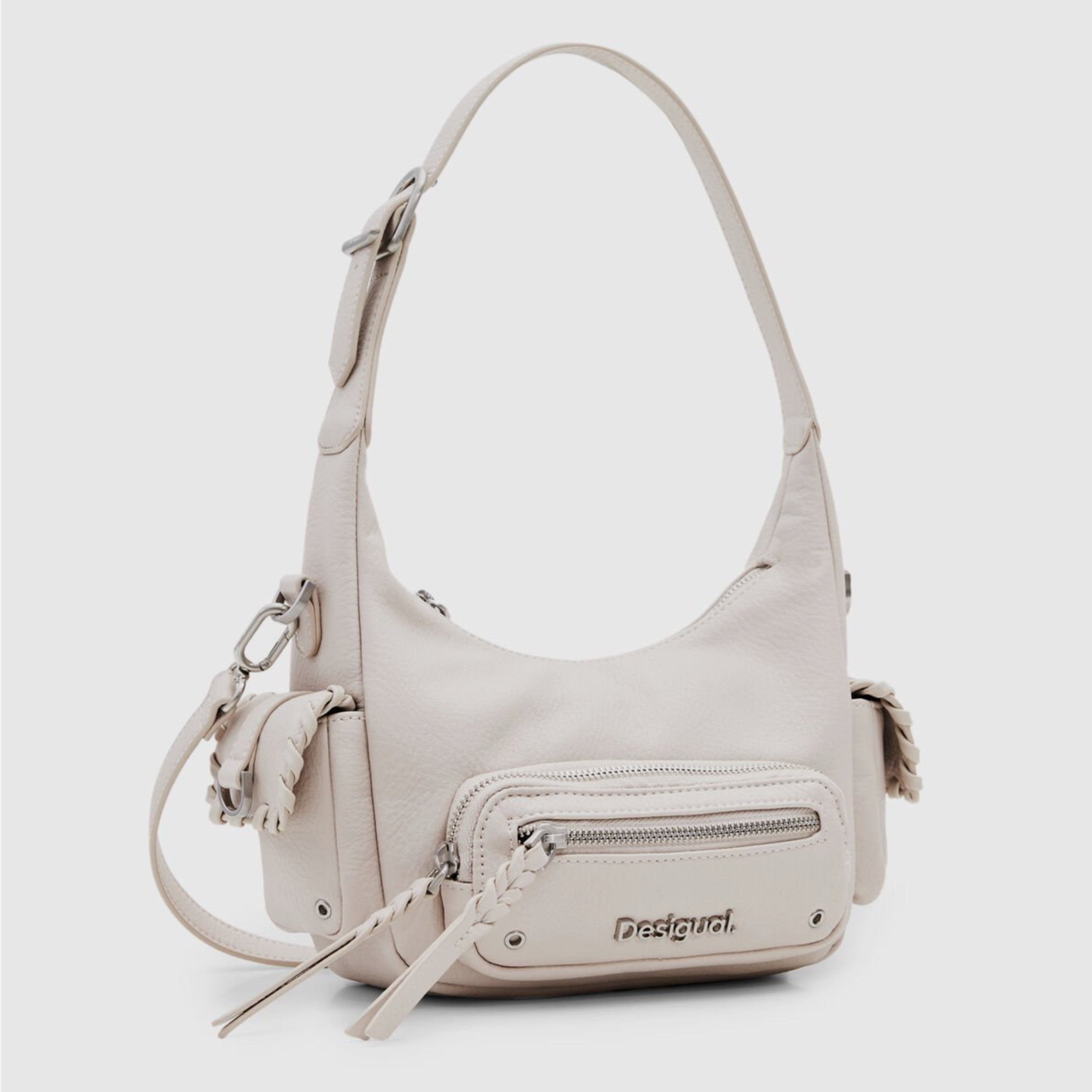 Дамска чанта Women’s shoulder bag Desigual 24SAXP32 1001U White