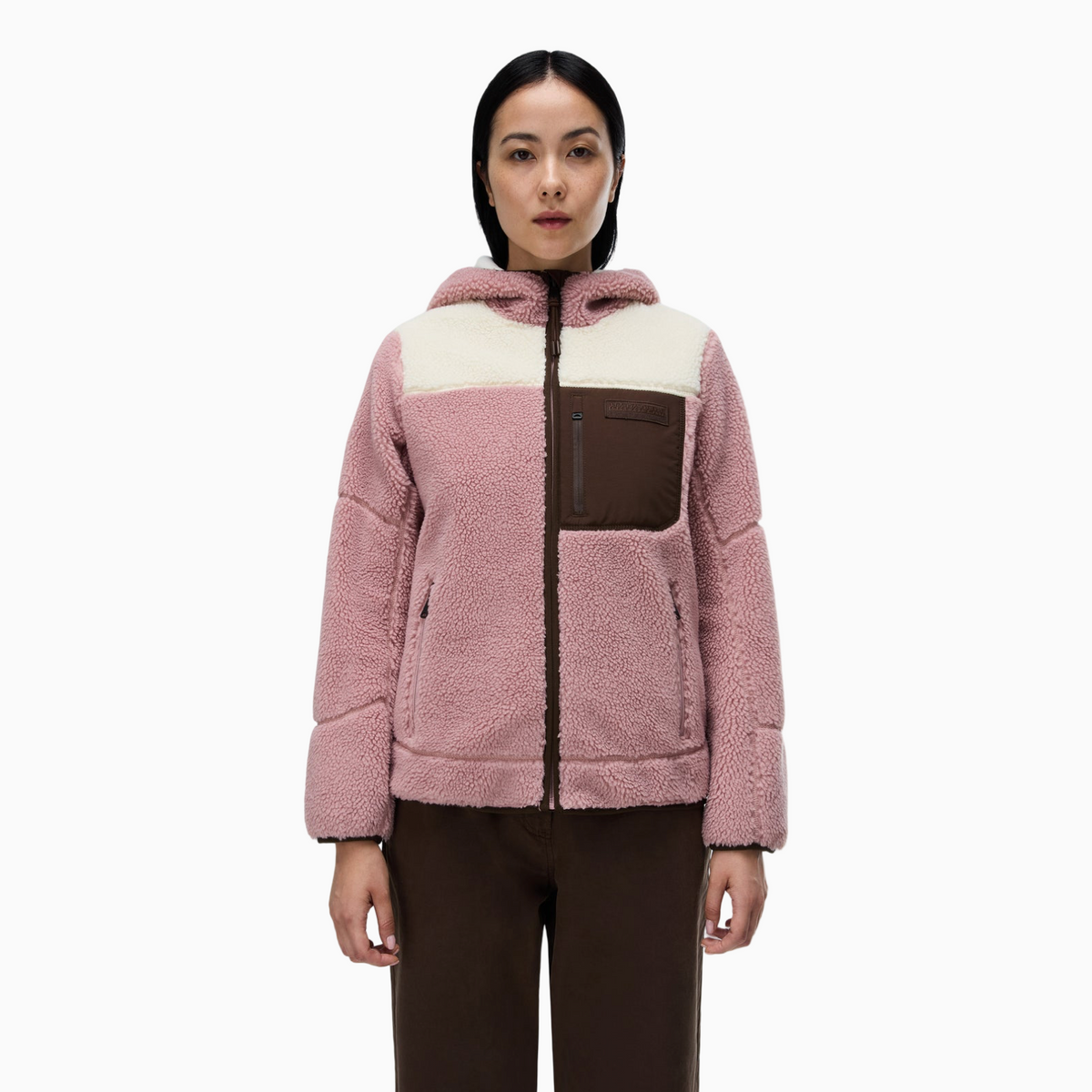Дамско худи Napapijri Yupik Women Fleece Hoodie NP0A8APH PA4 Front View