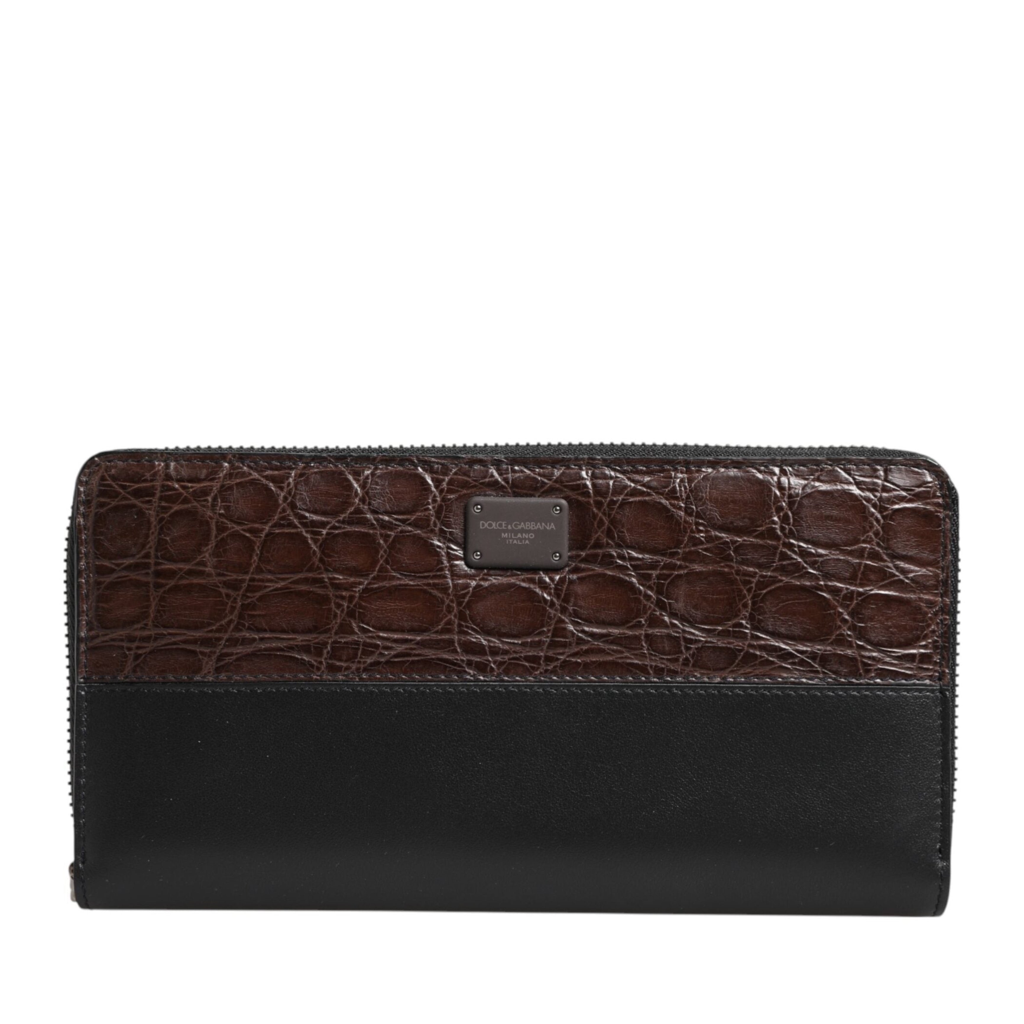 Мъжки луксозен клъч портфейл Men’s clutch wallet DOLCE & GABBANA
BP1672 A2G19 Black/Brown front view