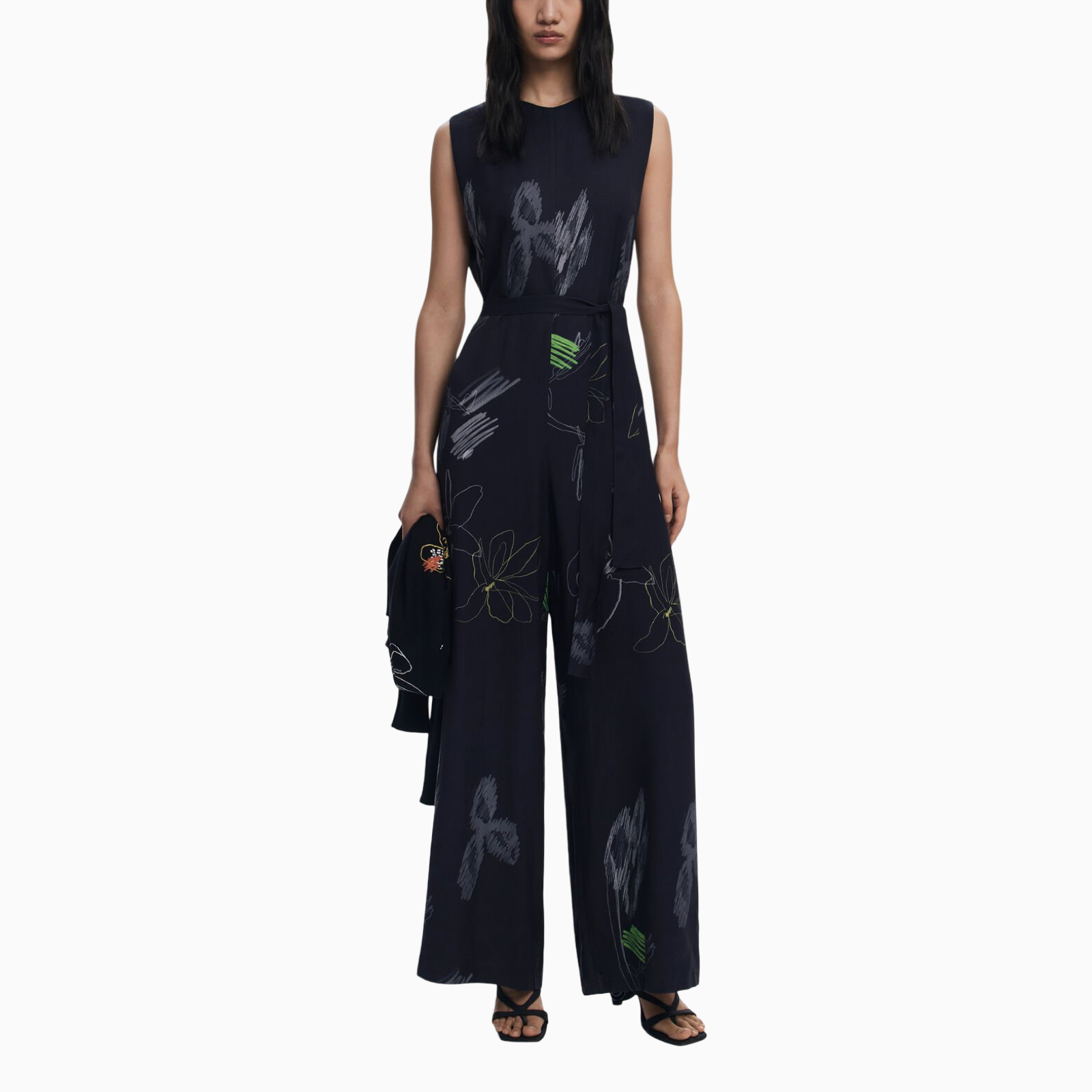 Дамски гащеризон Desigual Women Jumpsuit 25WWPW04 Front View