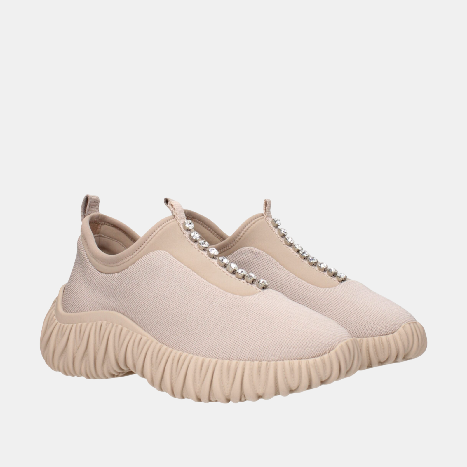 Miu Miu Chunky Slip On Women Sneakers 5S375D3KP4010F0A48 Lateral View