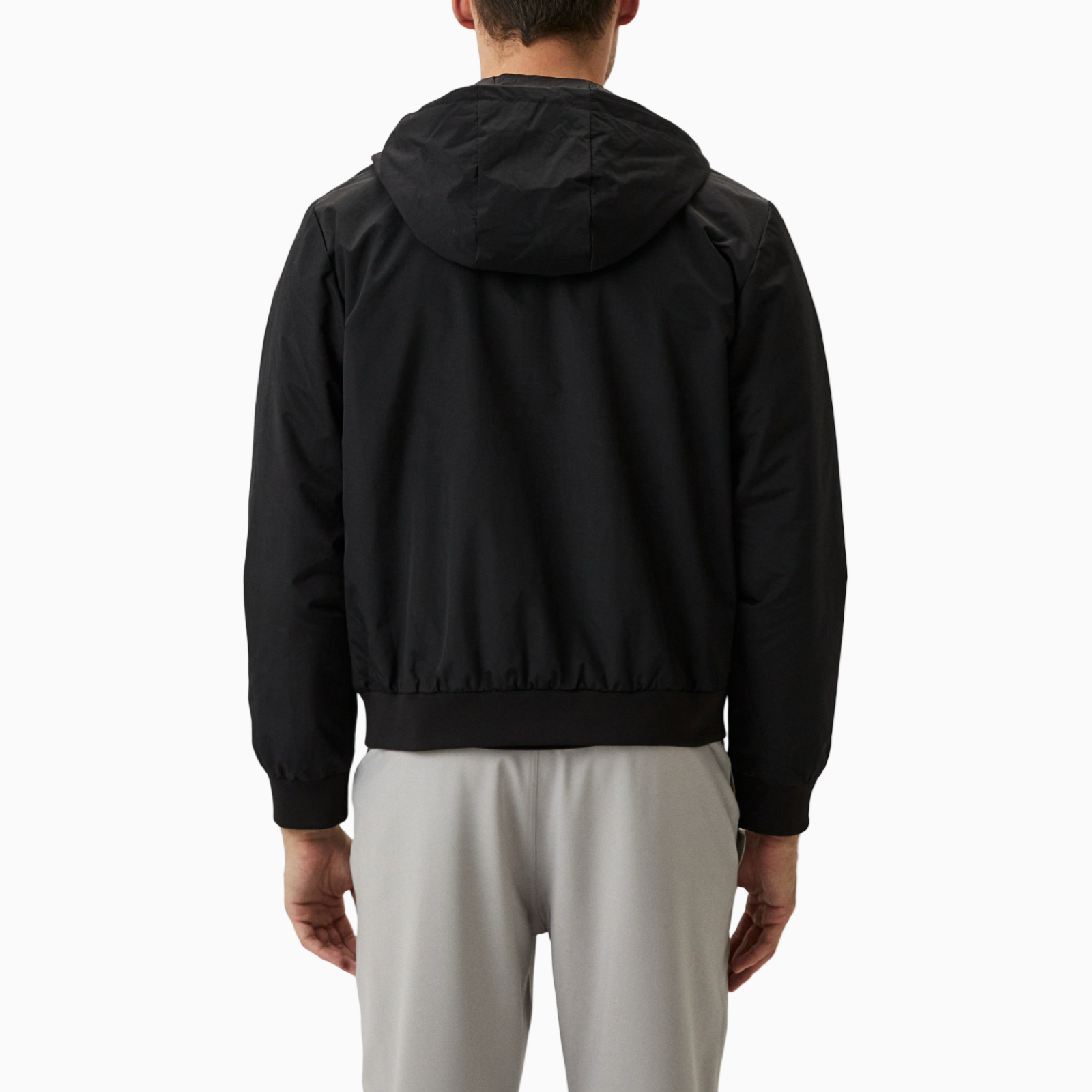 Мъжко черно яке EA7 Emporio Armani Men Jacket 8NPB21 PNFZZ Back View