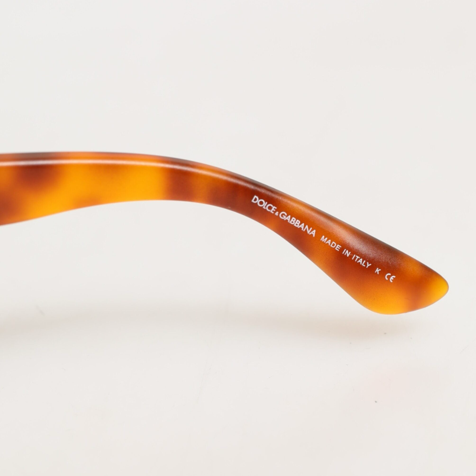 Dolce & Gabbana Havana Full Rim Round Lenses Foldable Sunglasses