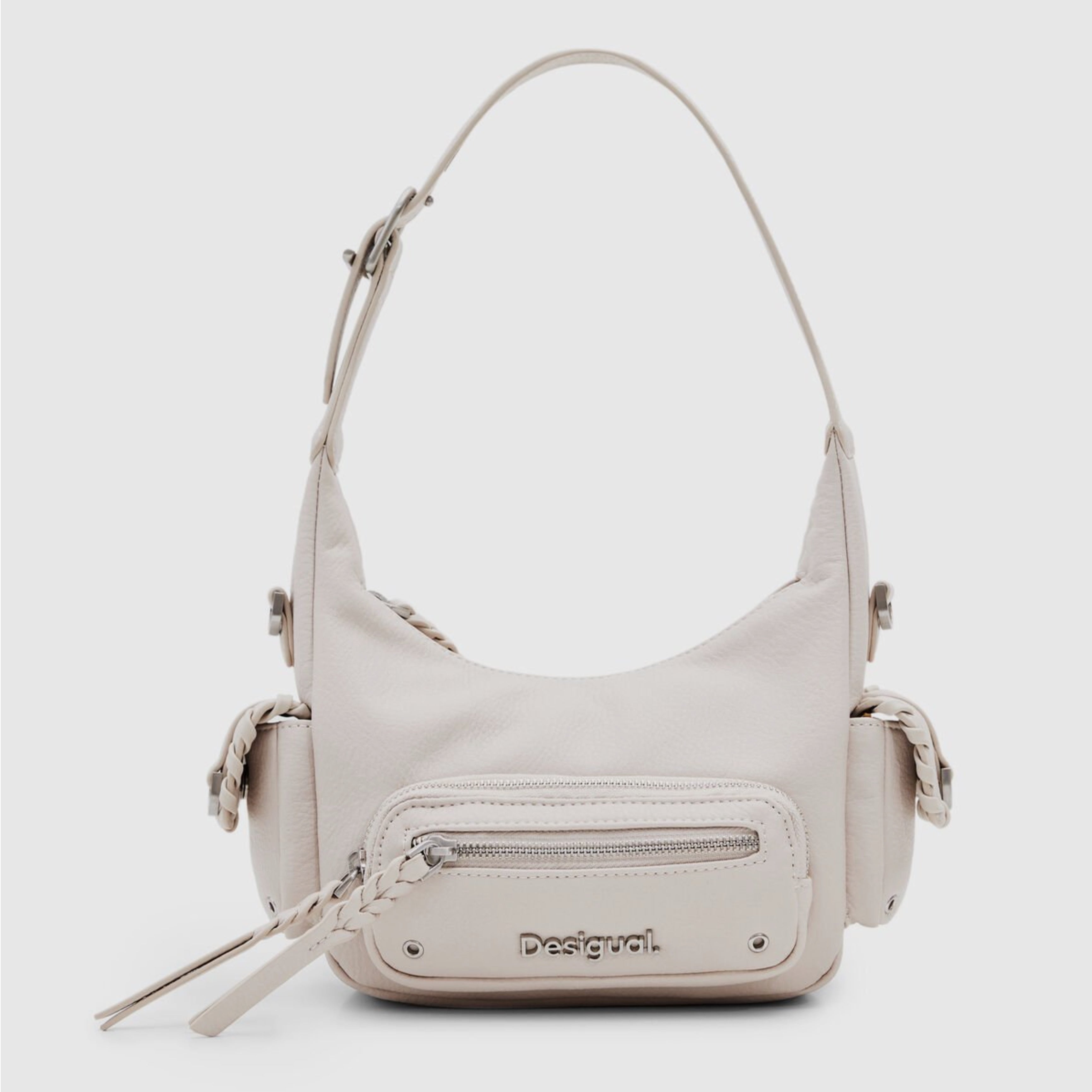 Дамска чанта Women’s shoulder bag Desigual 24SAXP32 1001U White