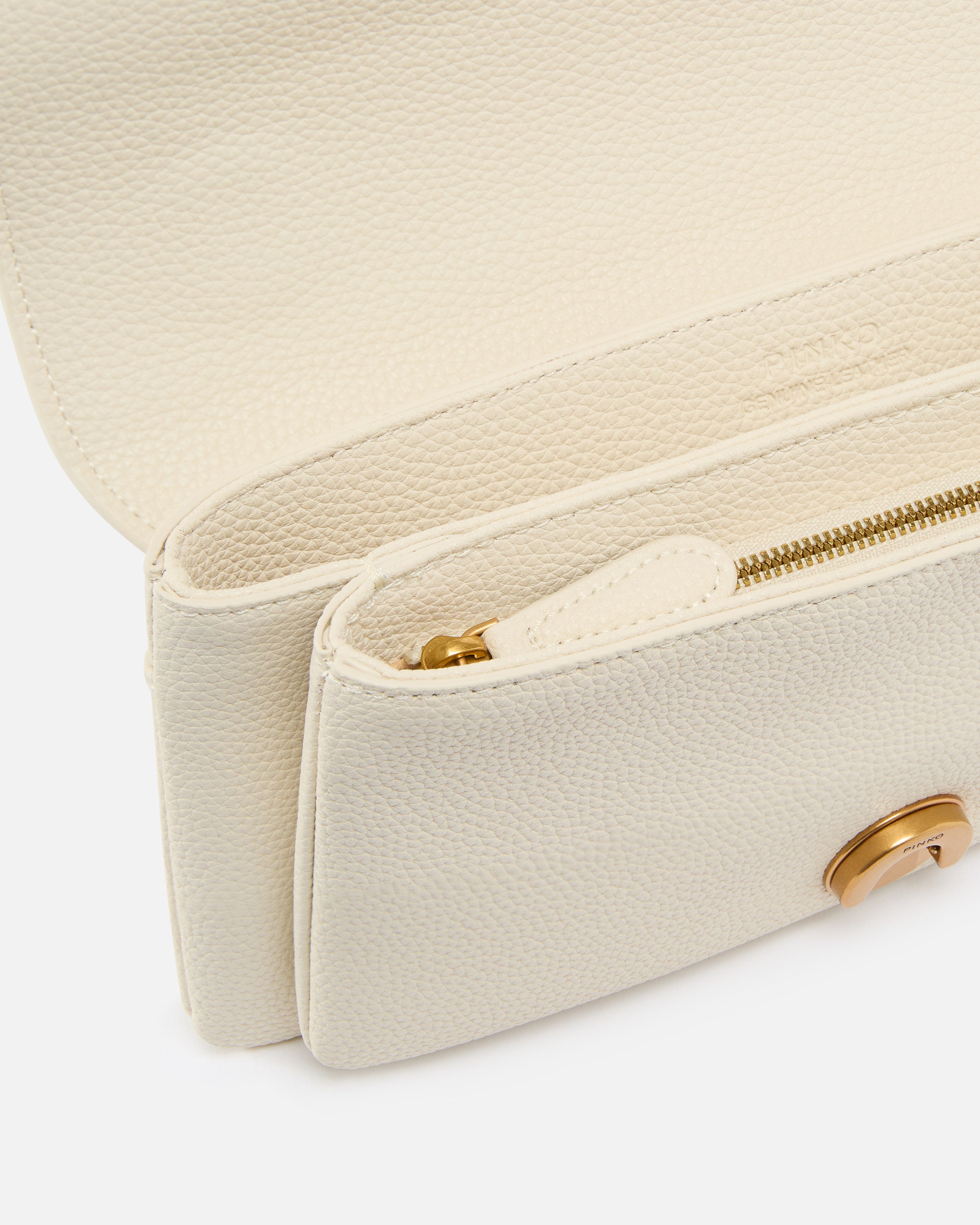 PINKO Beige Leather Crossbody Bag