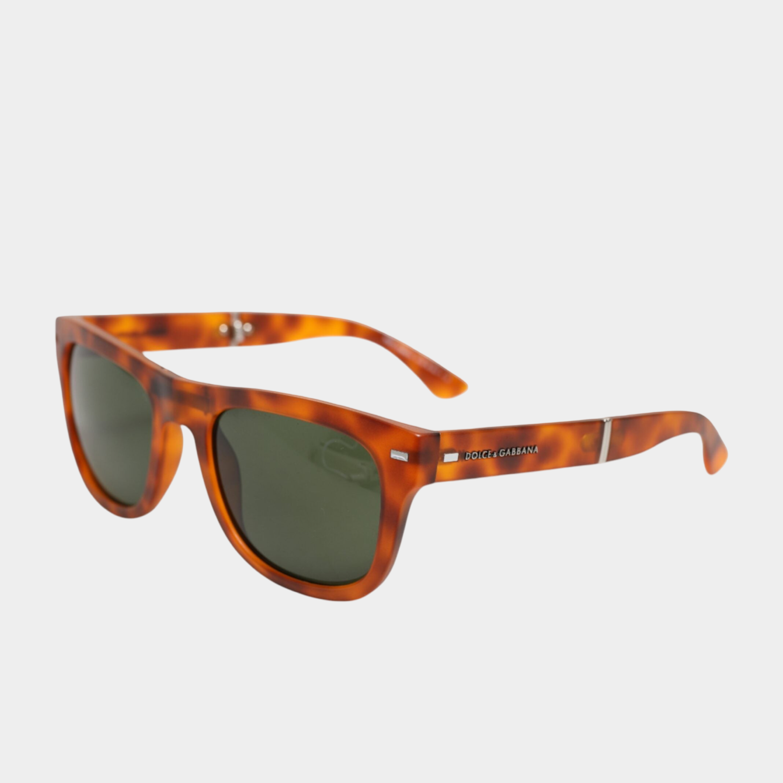 Dolce & Gabbana Havana Full Rim Round Lenses Foldable Sunglasses DG6089 Side View