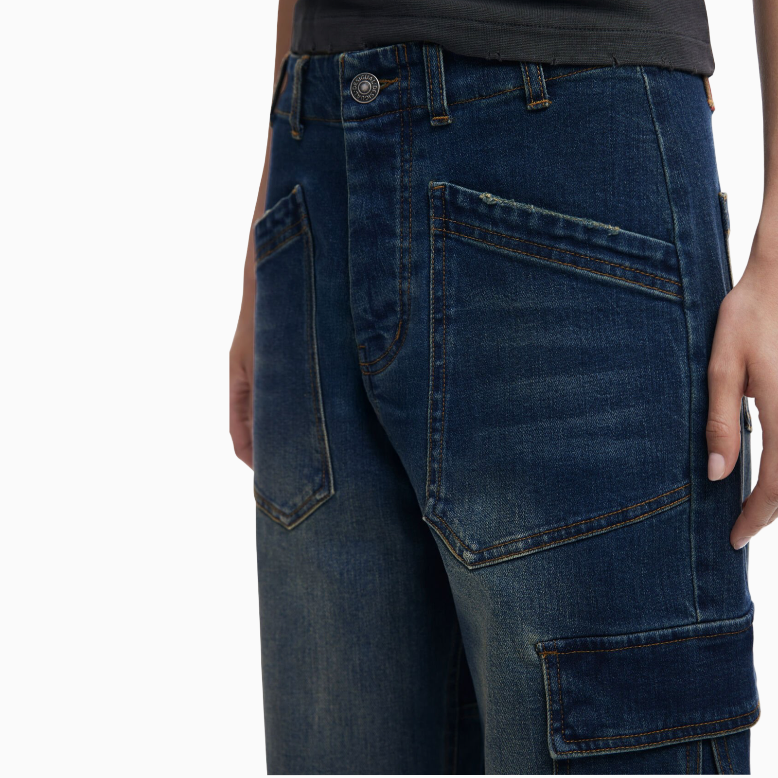 Дамски дънки Desigual Jeans 25WWDD06 Close-Up
