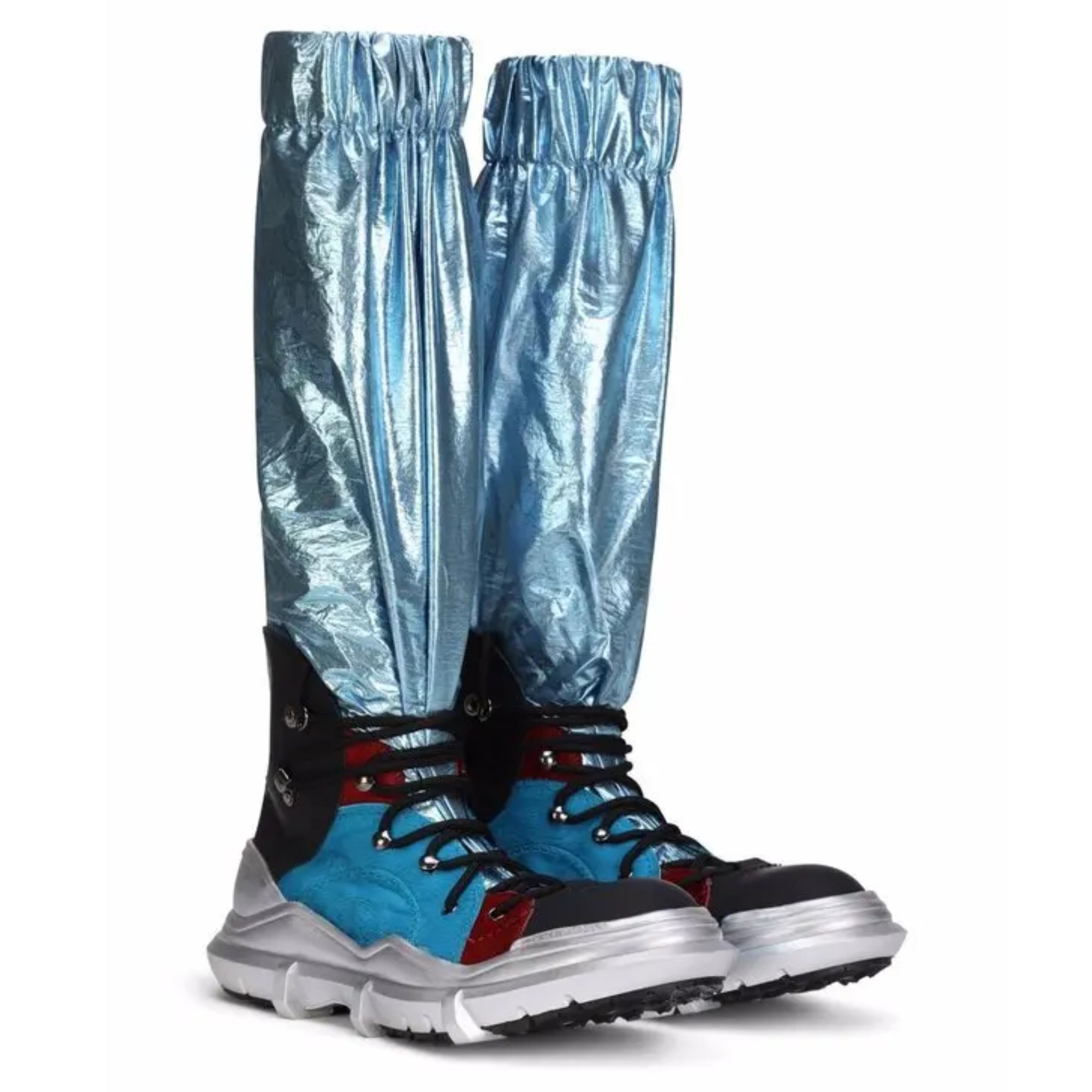 Мъжки екстравагантни ботуши Men’s boots DOLCE & GABBANA A70048 AQ386 Red / Blue