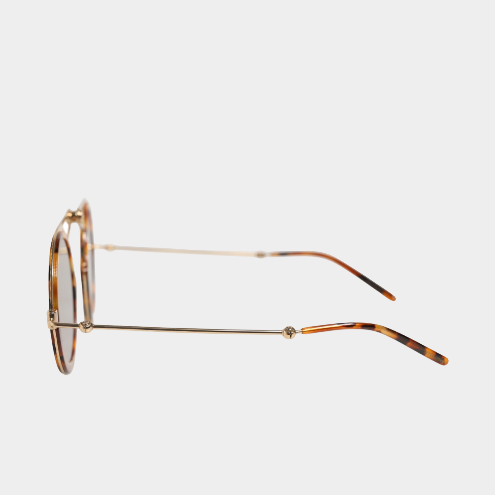 Dolce & Gabbana Gold Havana Frame DG Fatto A Mano Sunglasses DG2241 Side View